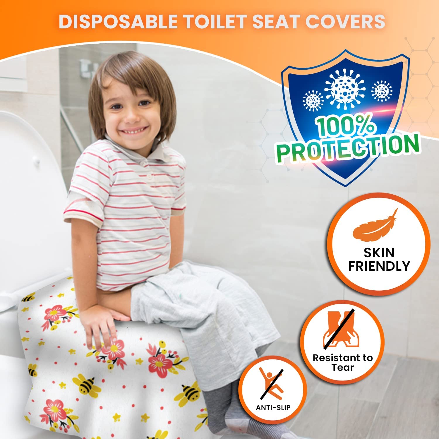 20 XL Toilet Seat Covers Disposable (20 Count)