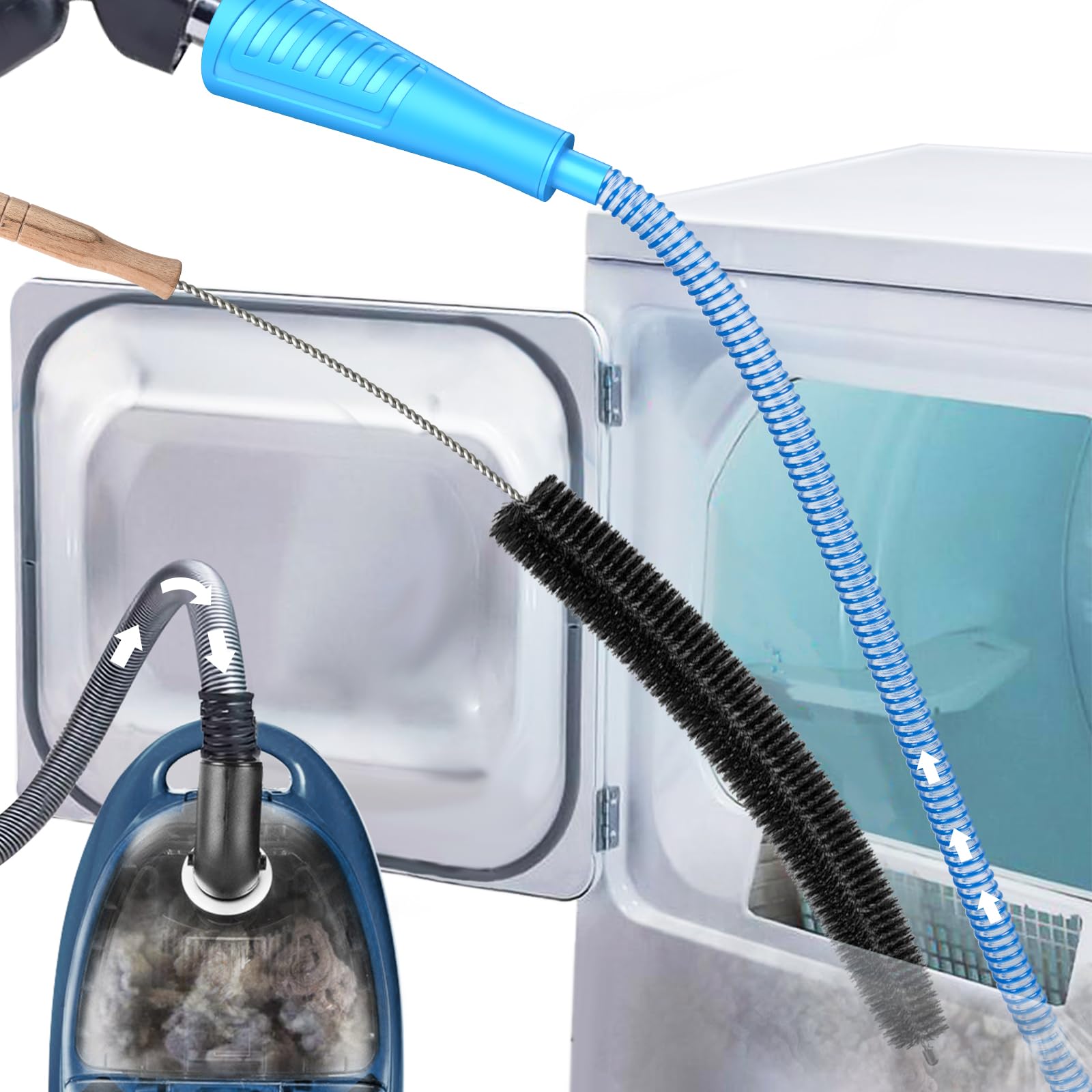 Sealegend 2Pcs Dryer Vent Cleaner Kit