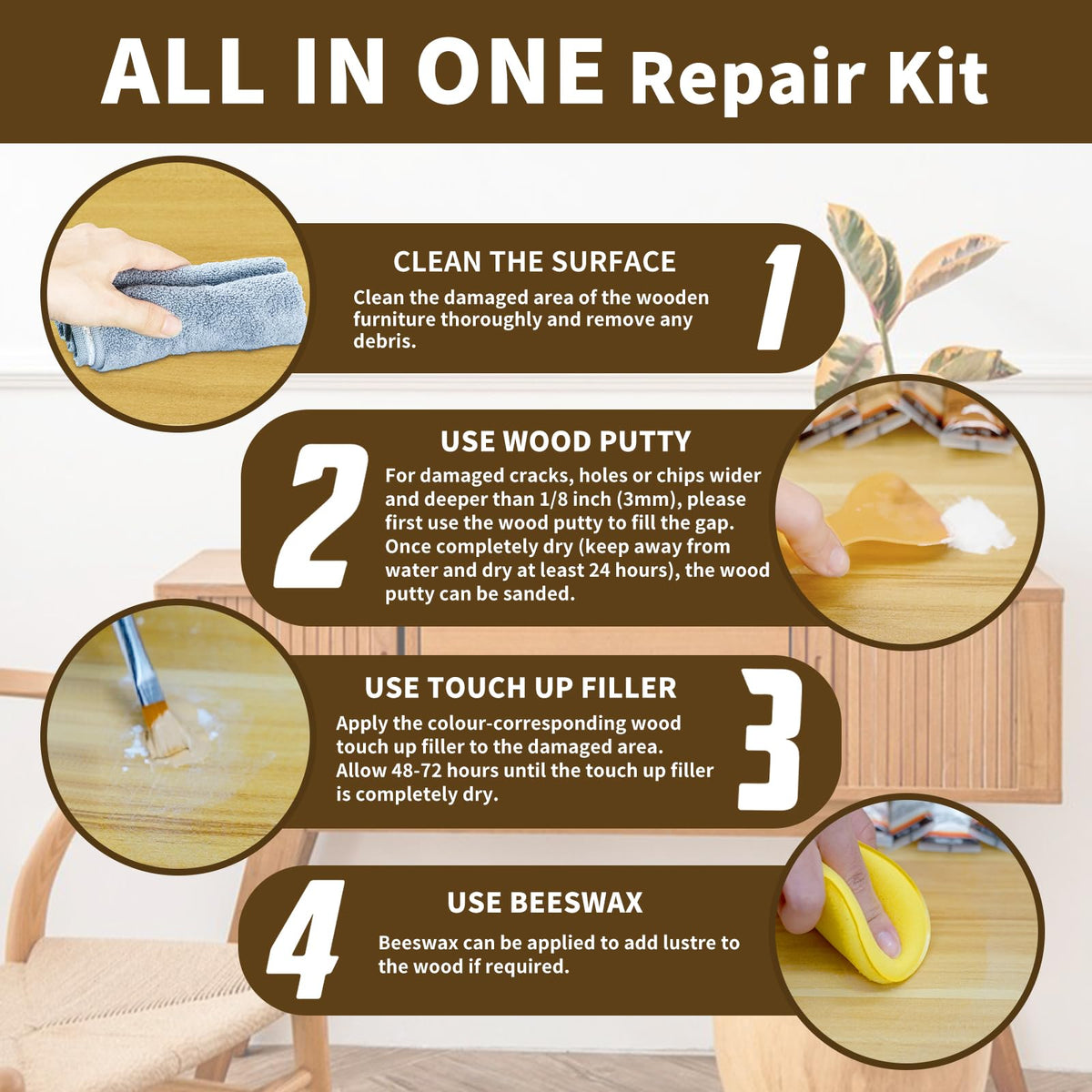 Wood Furniture Repair Kit
