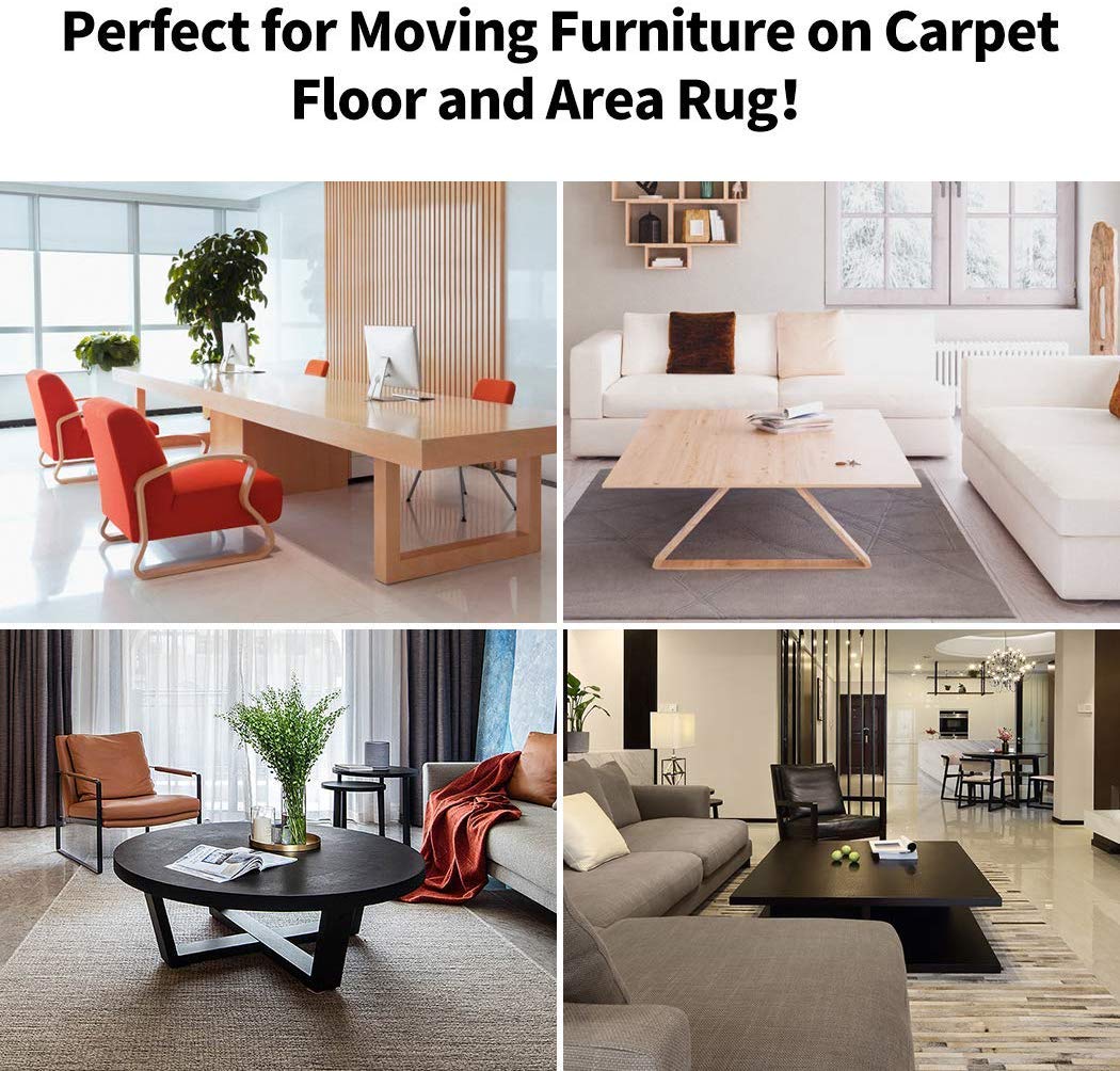 Furniture Movers Sliders for Carpet (4 Count)