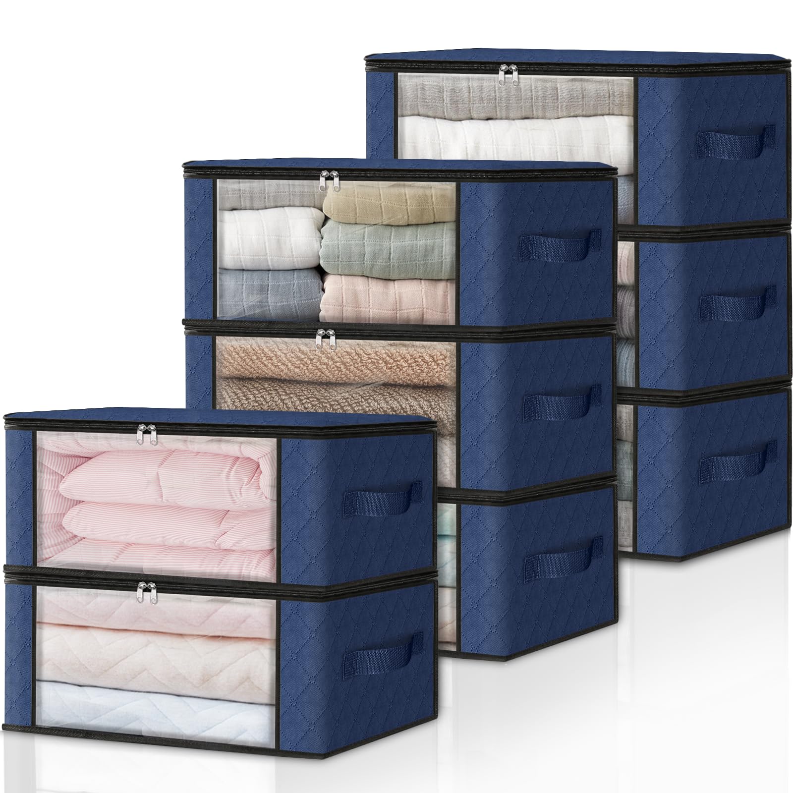 8 Pack Clothes Organizer Storage Bags (8 Count)