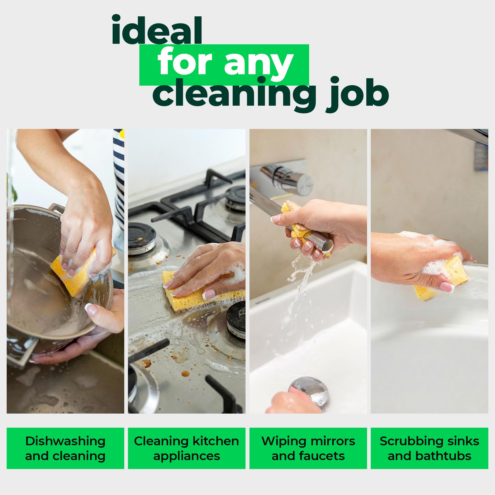 Biodegradable Kitchen Sponges (24 Count)