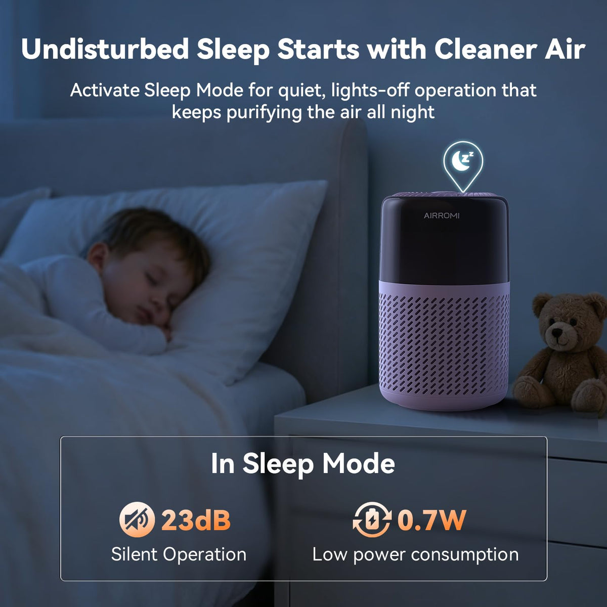 HEPA Air Purifier for Bedroom&Home