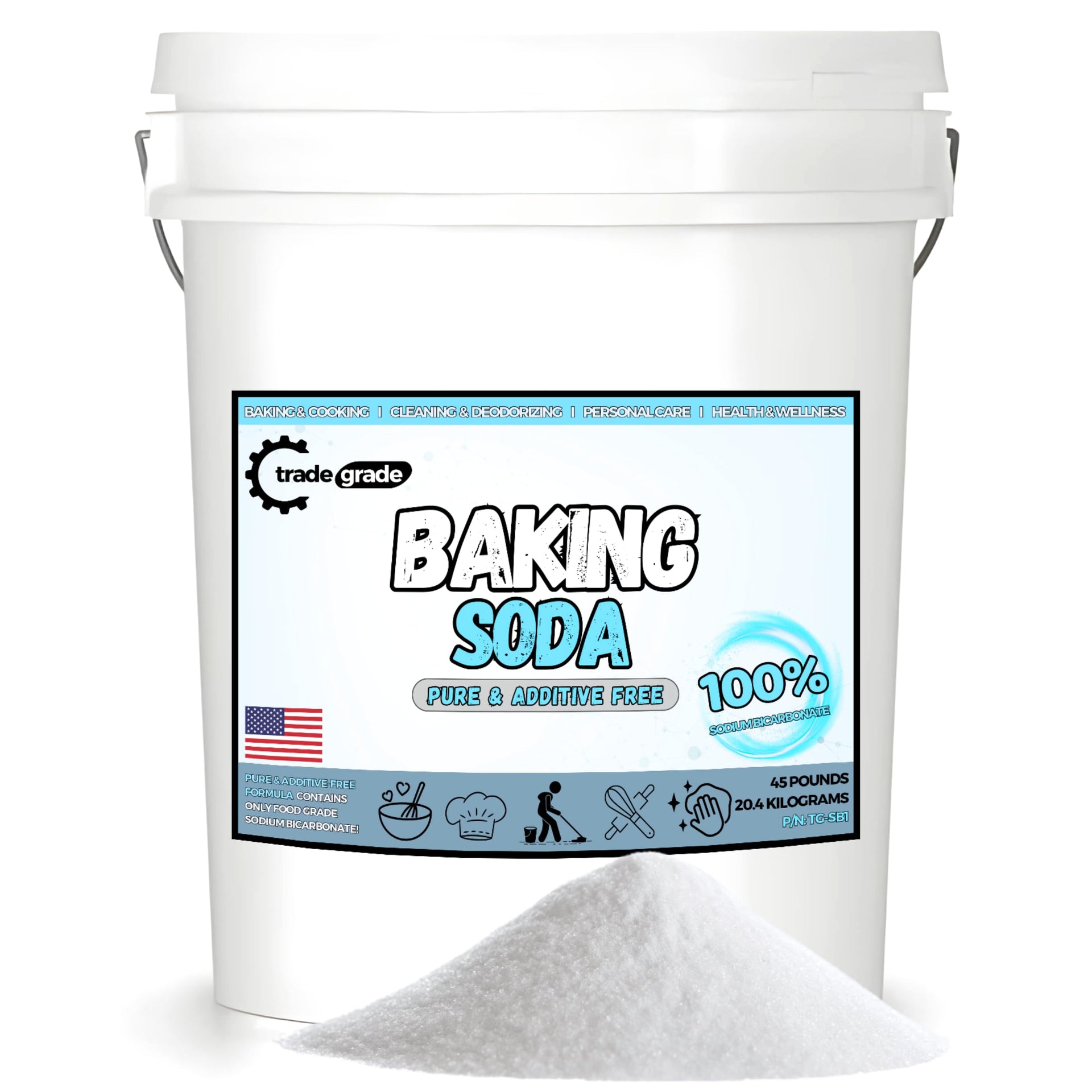 TradeGrade Pure Baking Soda Powder (720 Ounce)