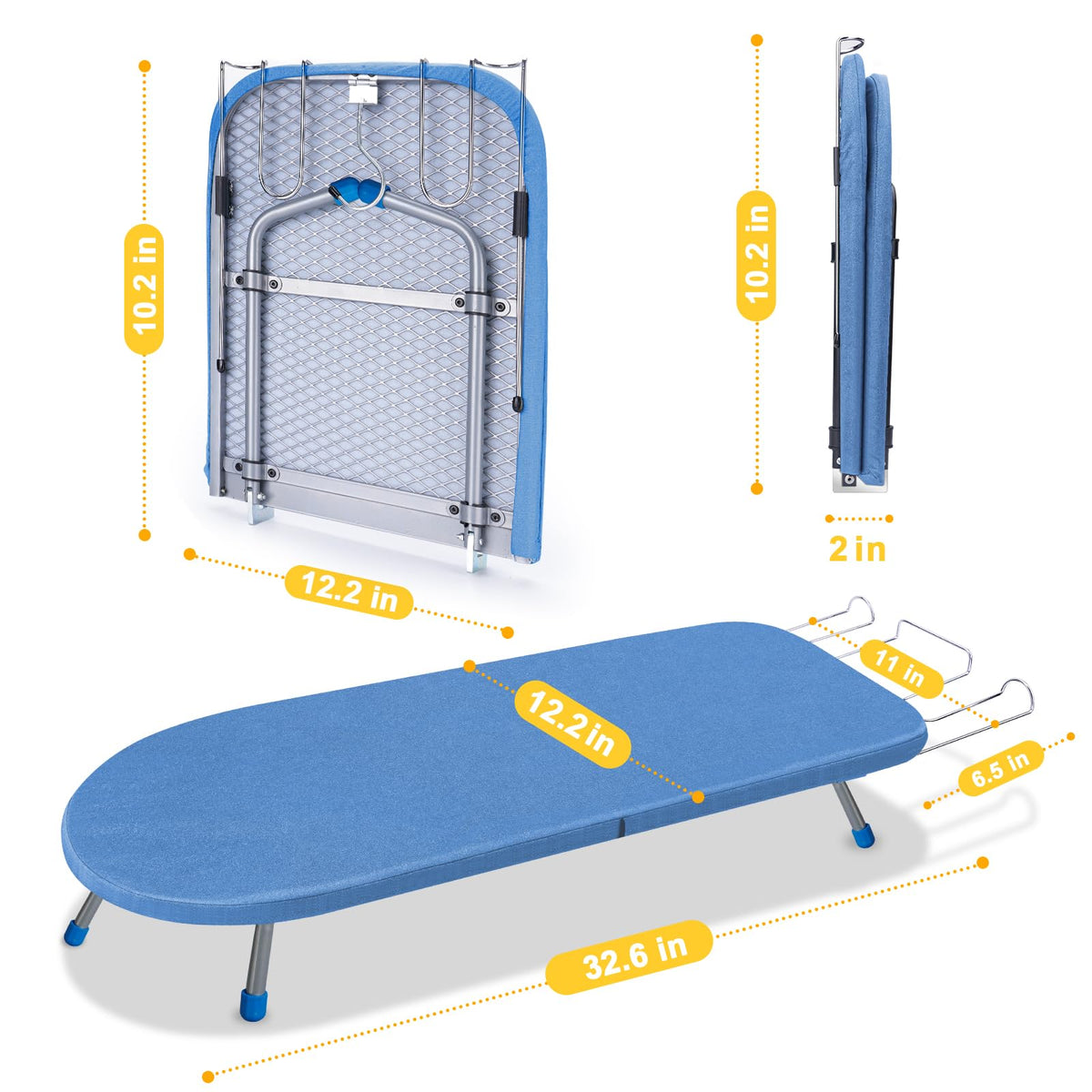 Tabletop Ironing Board with Iron Rest