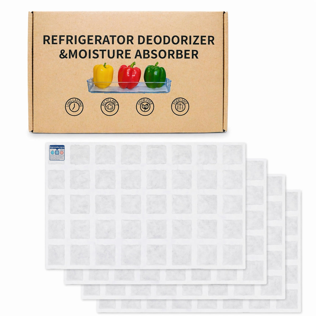 Rechargeable Refrigerator Deodorizer (4 Count)