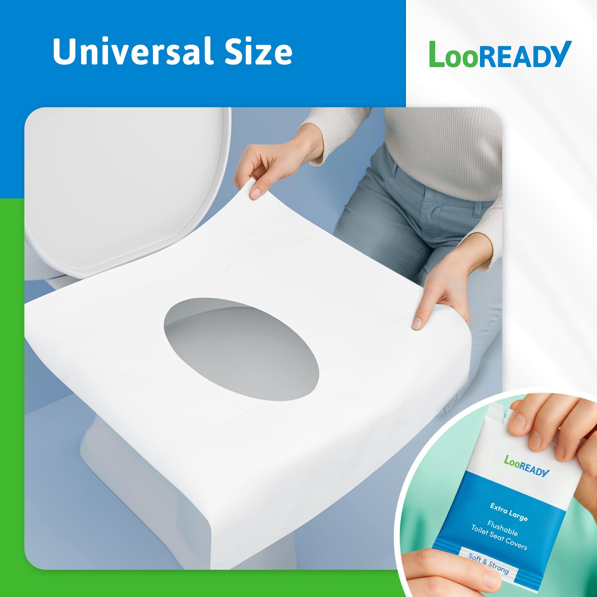 Toilet Seat Covers Disposable Flushable (30 Count)