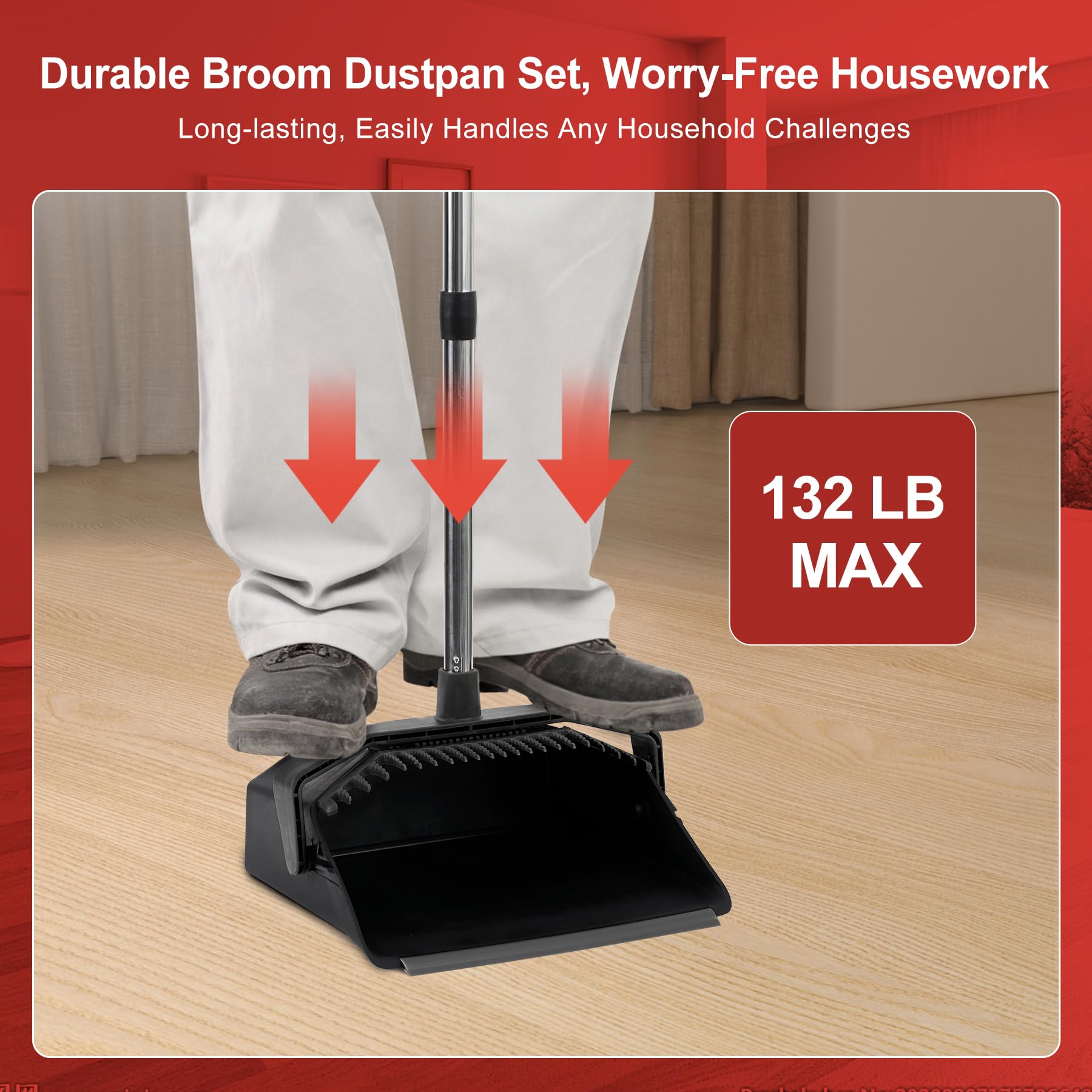 Commercial Broom and Dustpan Set