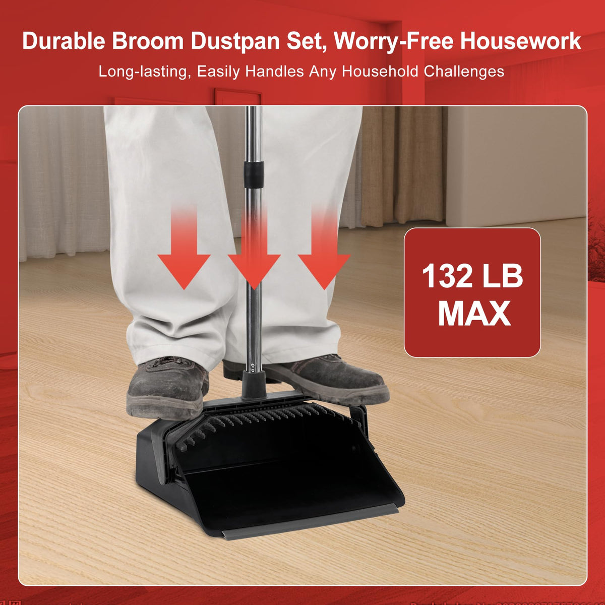 Commercial Broom and Dustpan Set