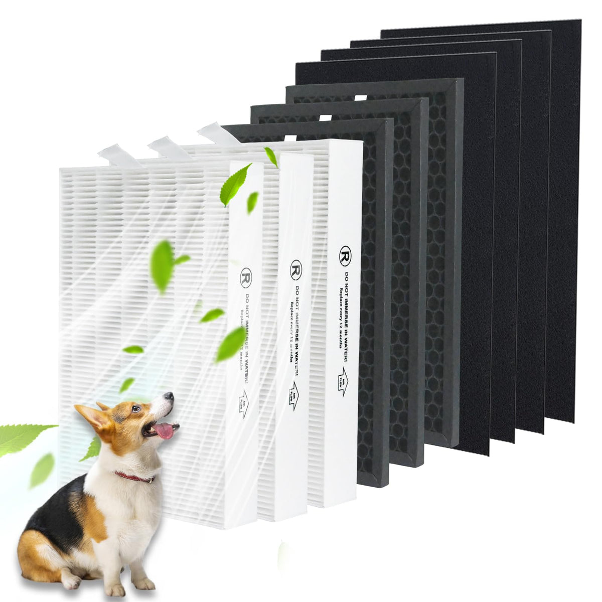 True HEPA Replacement Filter Kit Compatible with Honeywell HPA5300B
