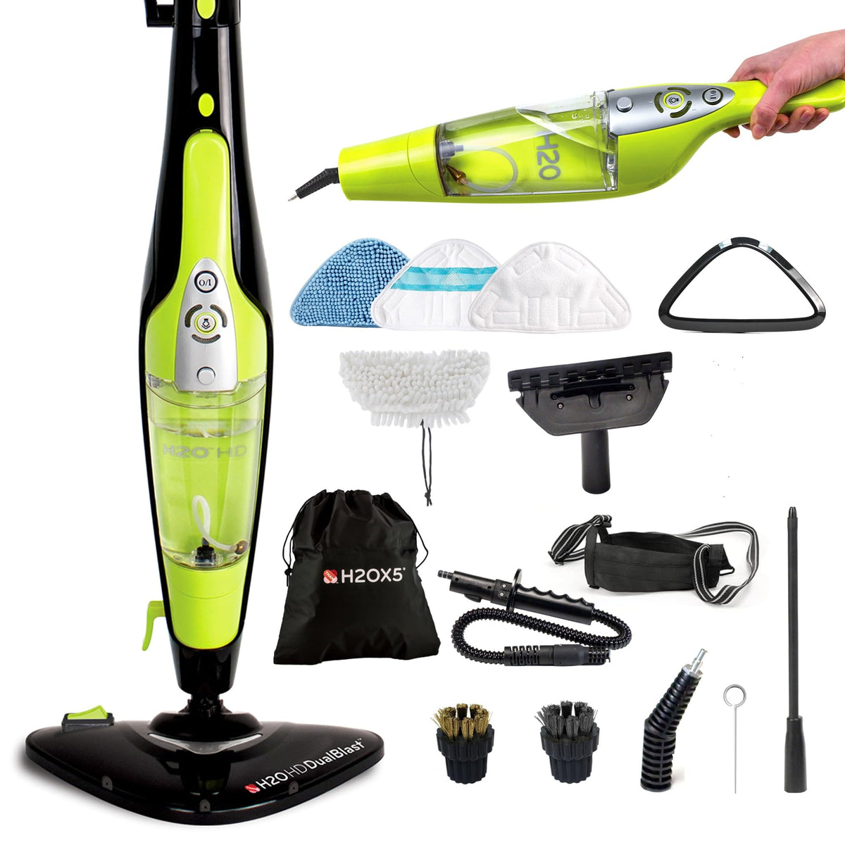 HD Dual Blast Steam Mop & Handheld Steam Cleaner