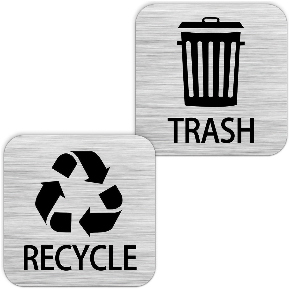 Recycle and Trash Magnets Sticker for Recycling Bins and Kitchen Cans