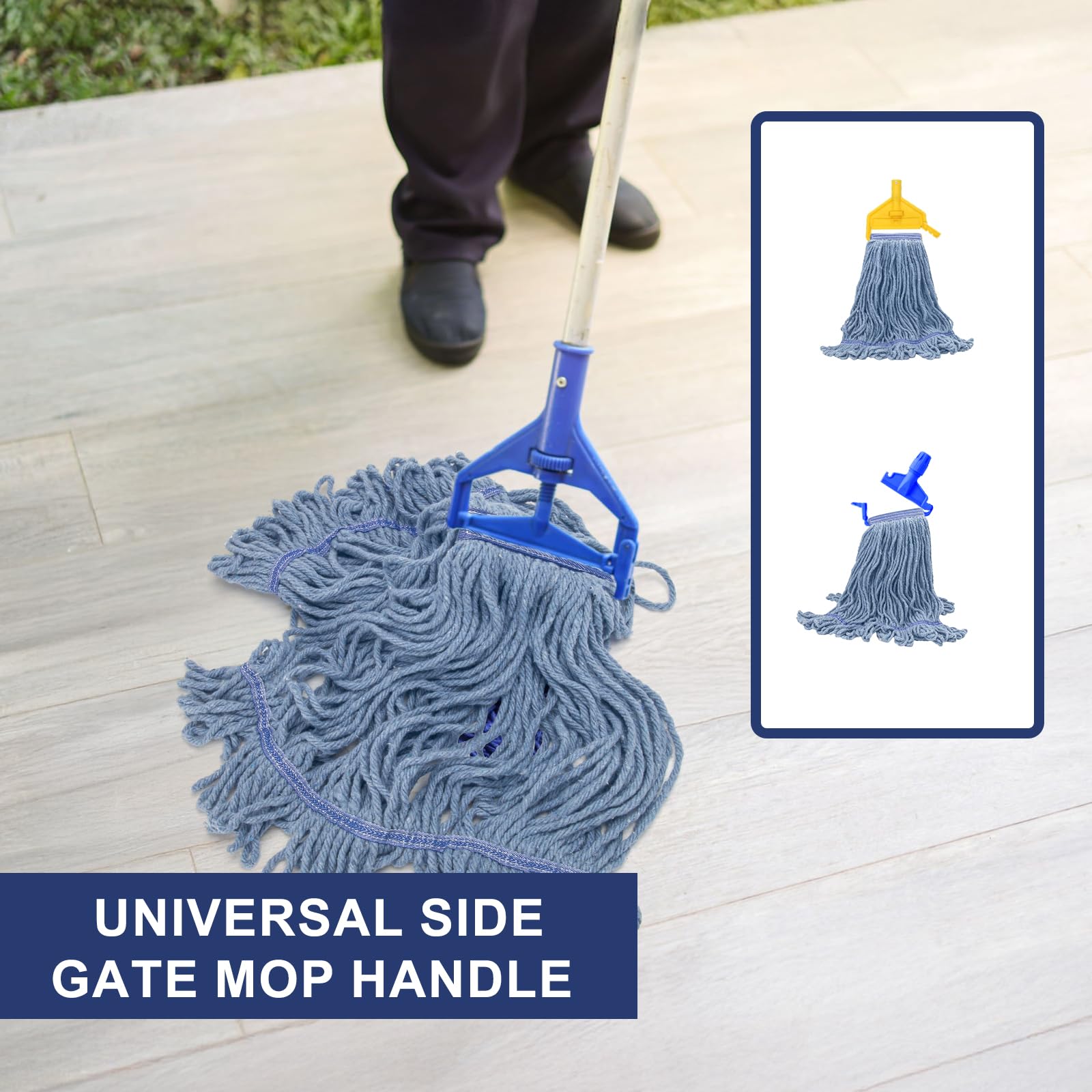 6 Pack Heavy Duty Commercial Mop Head Replacement - ModHome Supplies