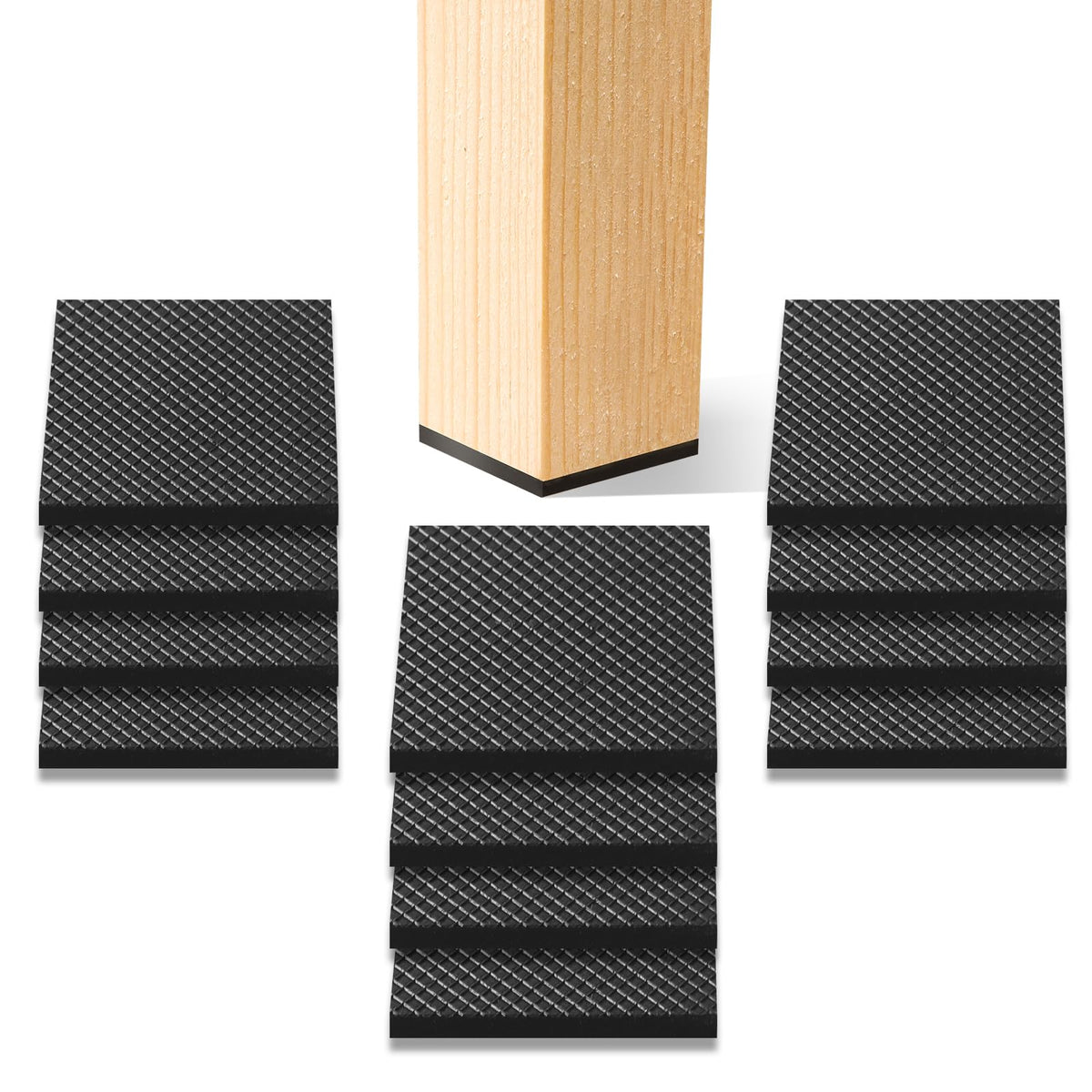 Non Slip Rubber Furniture Pads & Grippers (12 Count)
