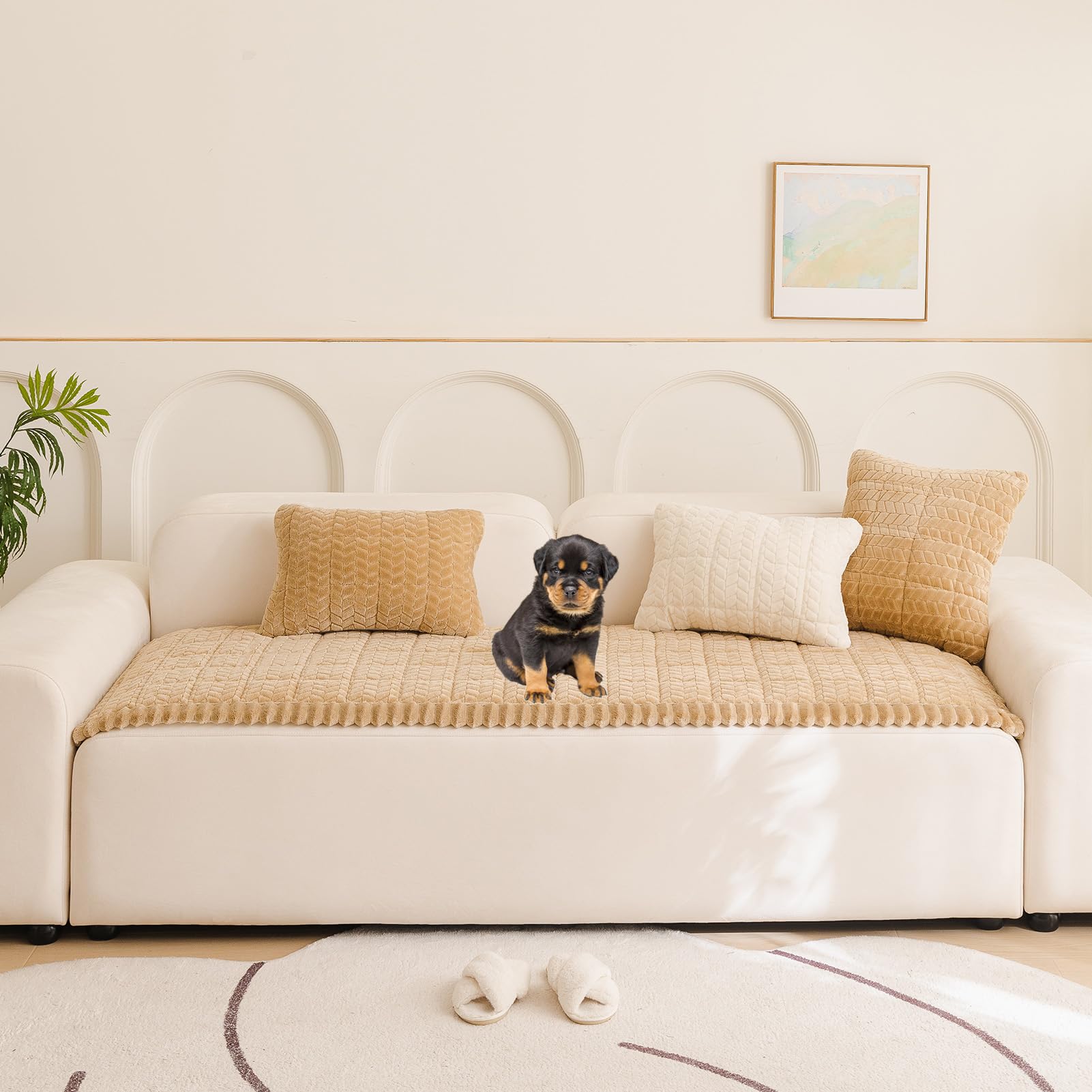 Pet Couch Cover Dogs Washable Sofa Protector Covers Non Slip Fuzzy Dog Mat