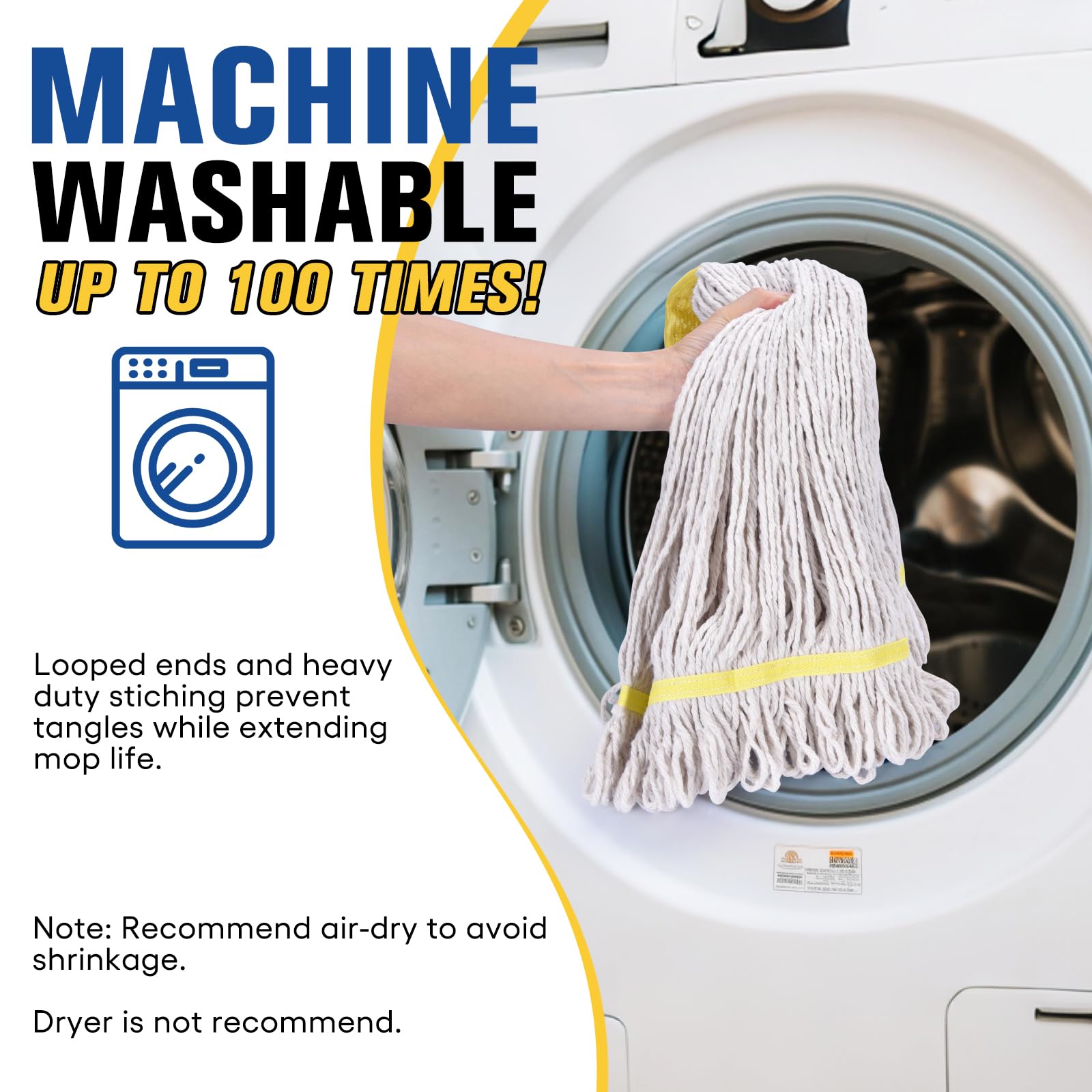 Matthew Cleaning Commercial Mop Head Replacement (6 Count)