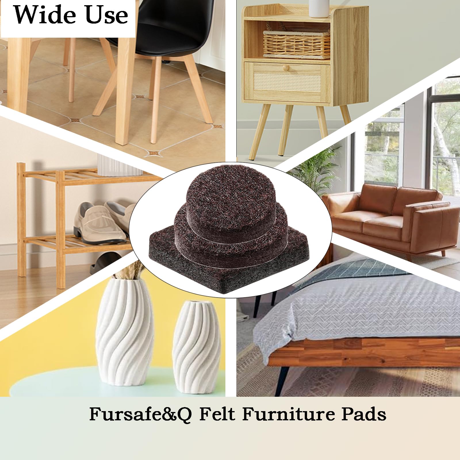 Felt Furniture Pads for Hardwood Floors (201 Count)