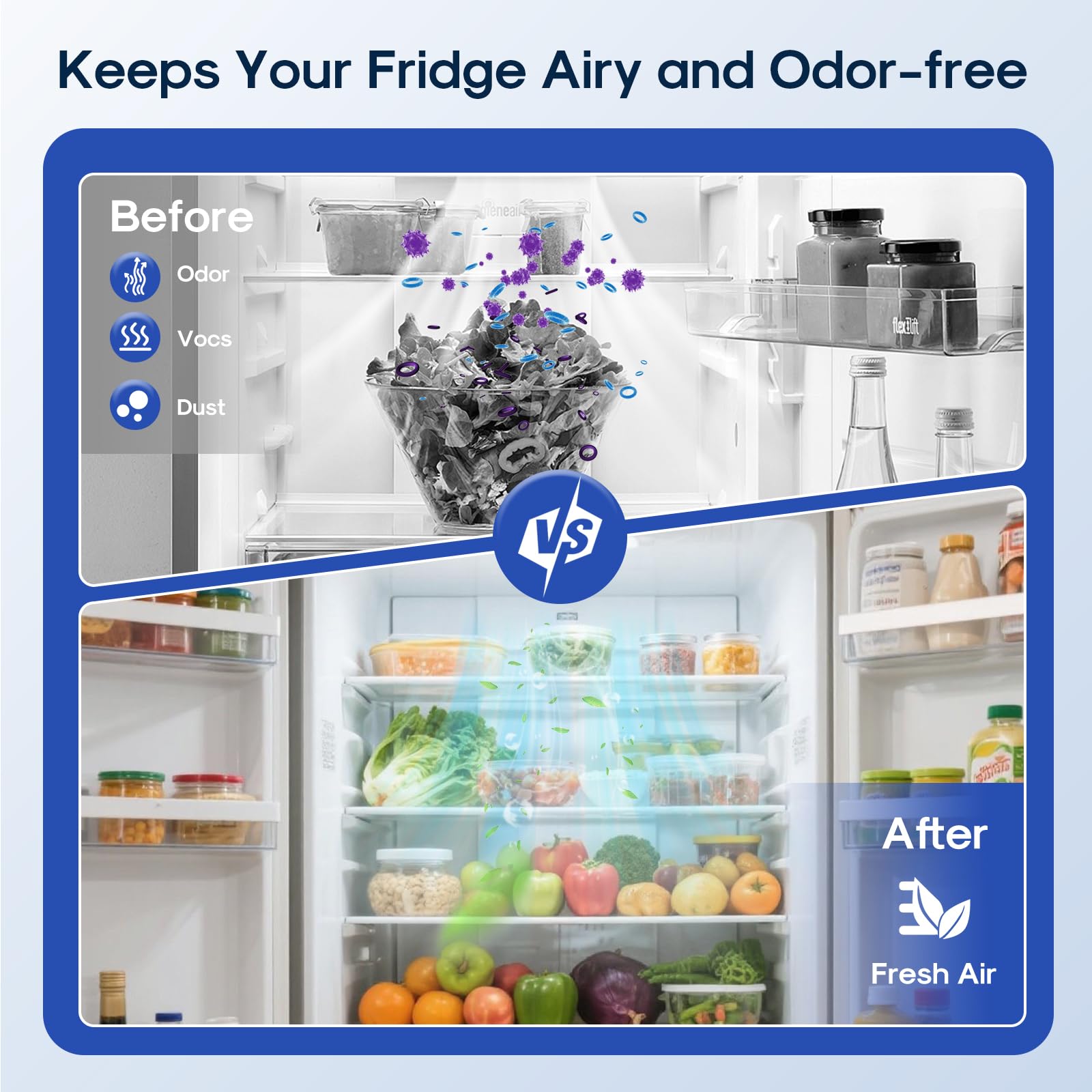 AF001 Compatible with EAFCBF Refrigerator Air Filter (6 Count)
