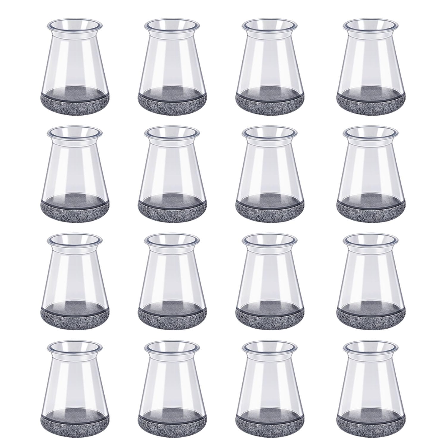 16 Pcs Chair Leg Floor Protectors for Hardwood Floors Silicone XS (16 Count)