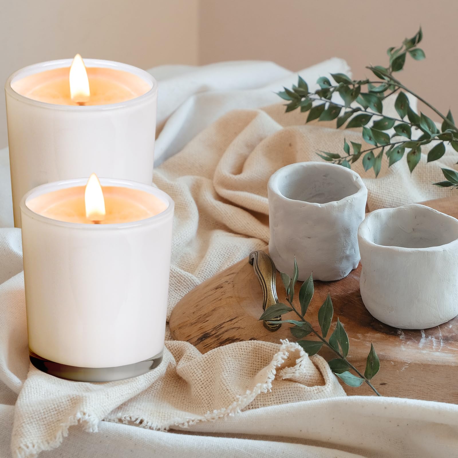 Thick Candle Jars for Making Candles 12 Pcs (12 Count)