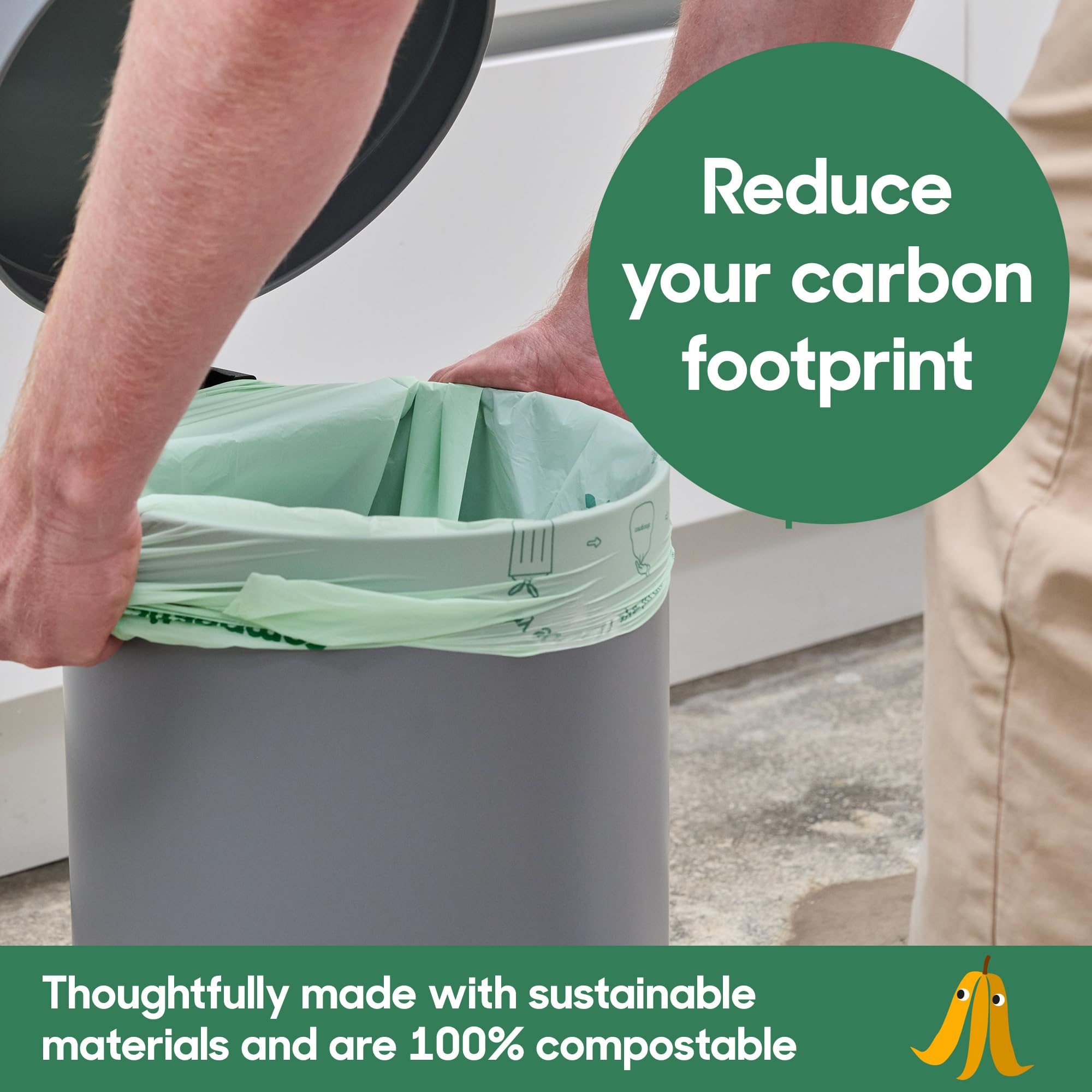 Compostable Trash Bags (100 Count)