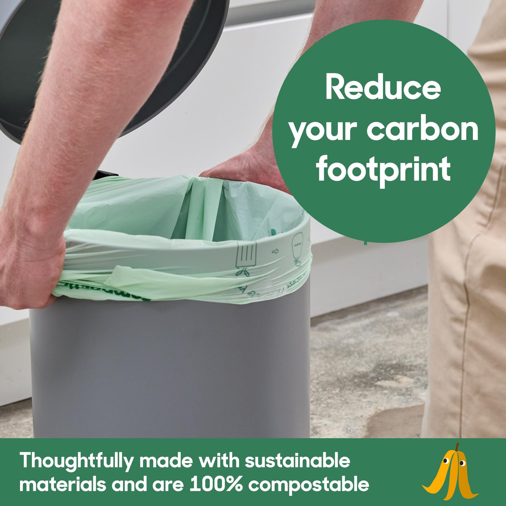 Compostable Trash Bags (50 Count)