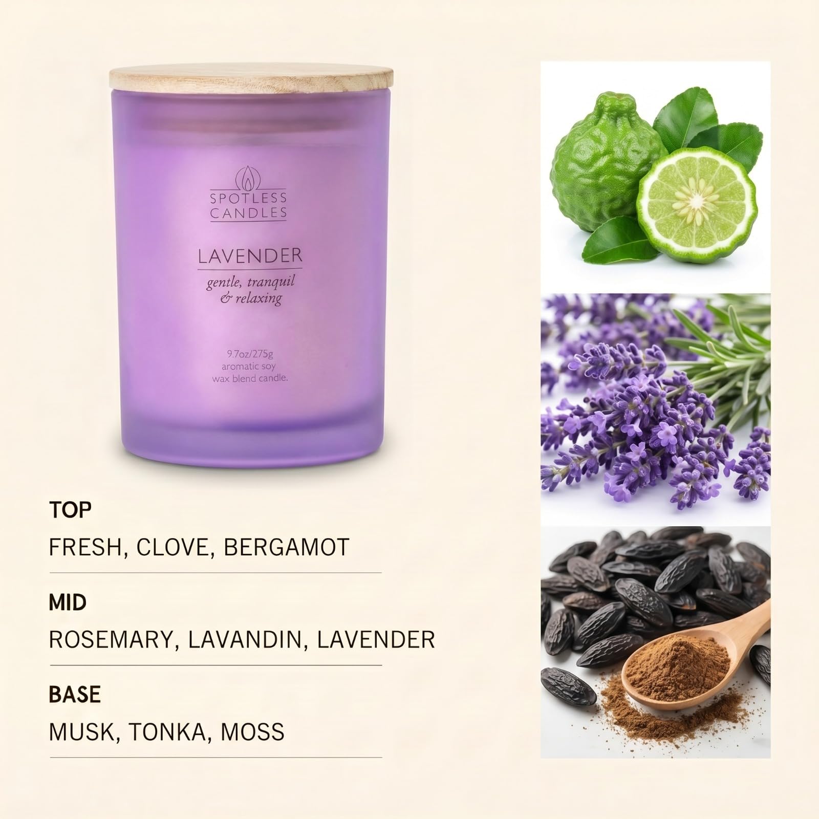 Lavender Candle; 9.7 oz