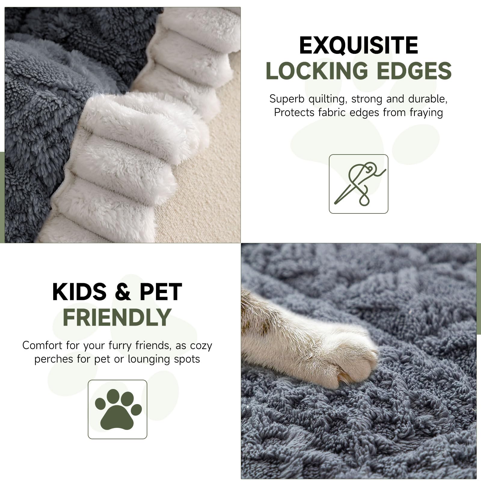 Couch Covers for 3 Cushion Sofa Pet Friendly Washable (3 Ounce)