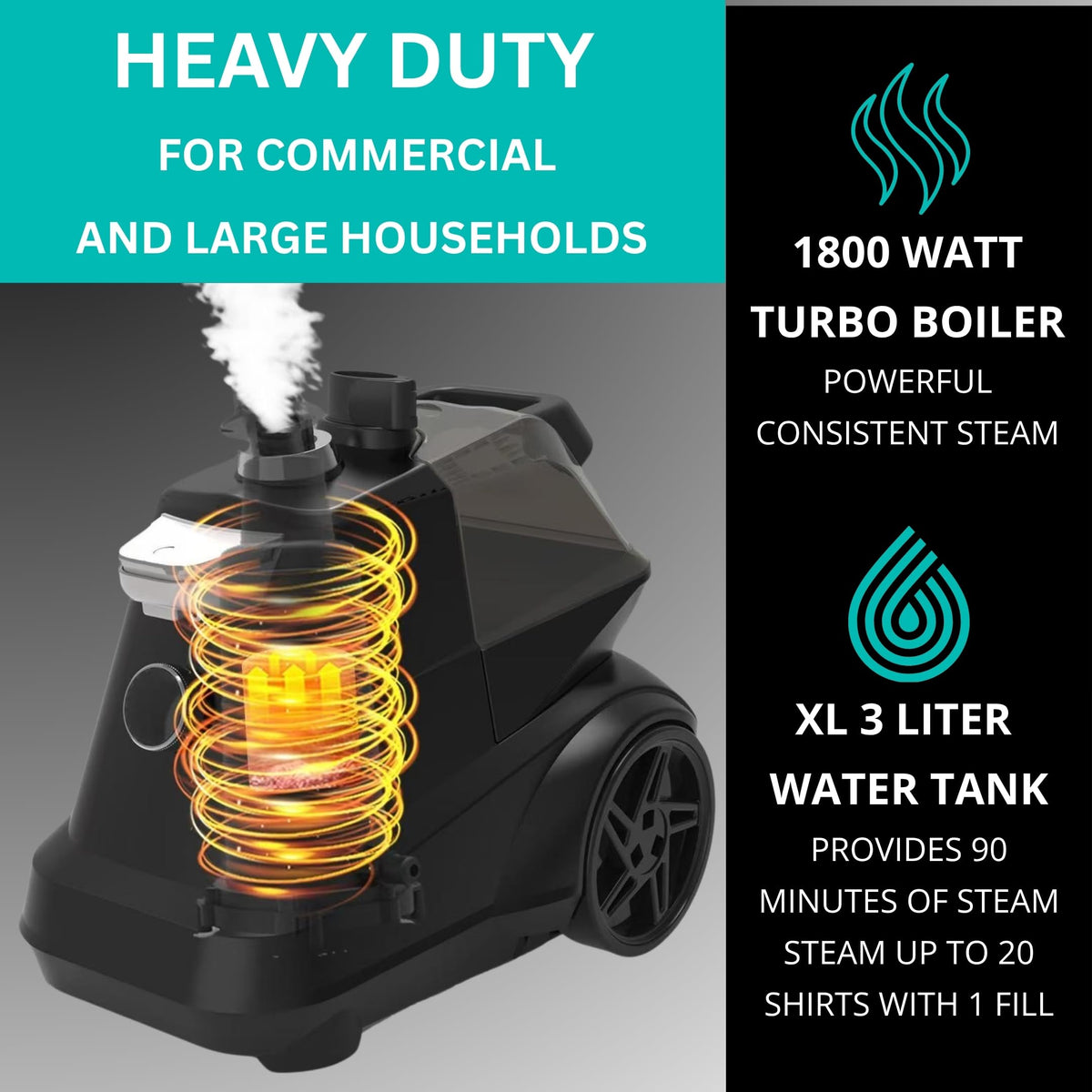 Heavy Duty Commercial Industrial Standing Garment Steamer for Clothes
