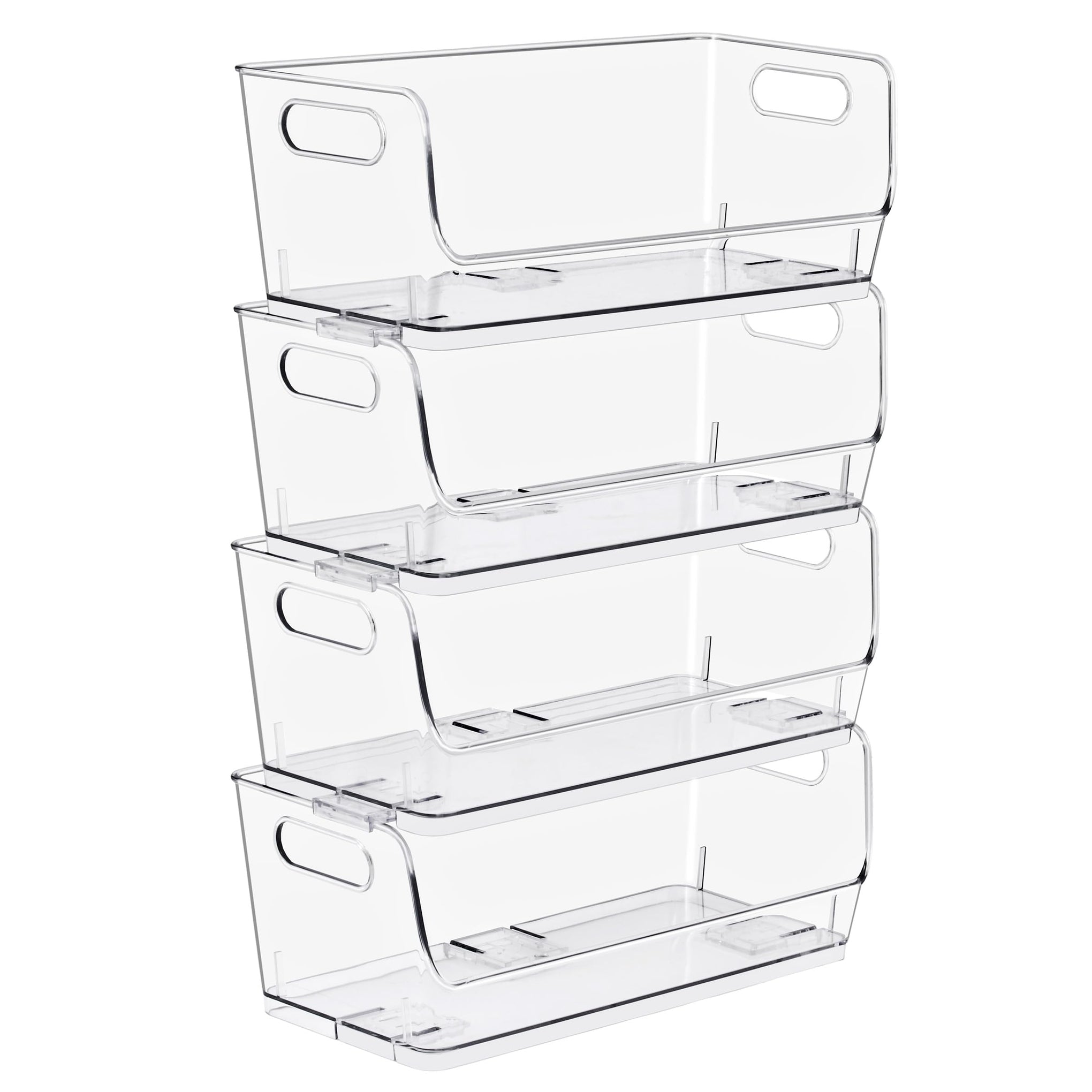 Stackable Storage Bins Open Front (4 Count)