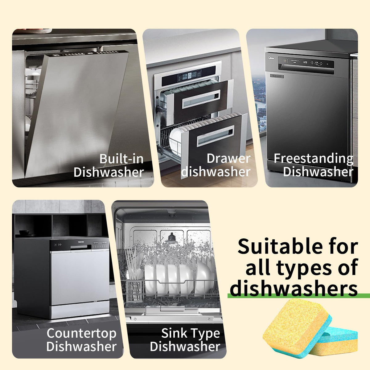 Dishwasher Cleaner and Deodorizer Tablets (24 Count)