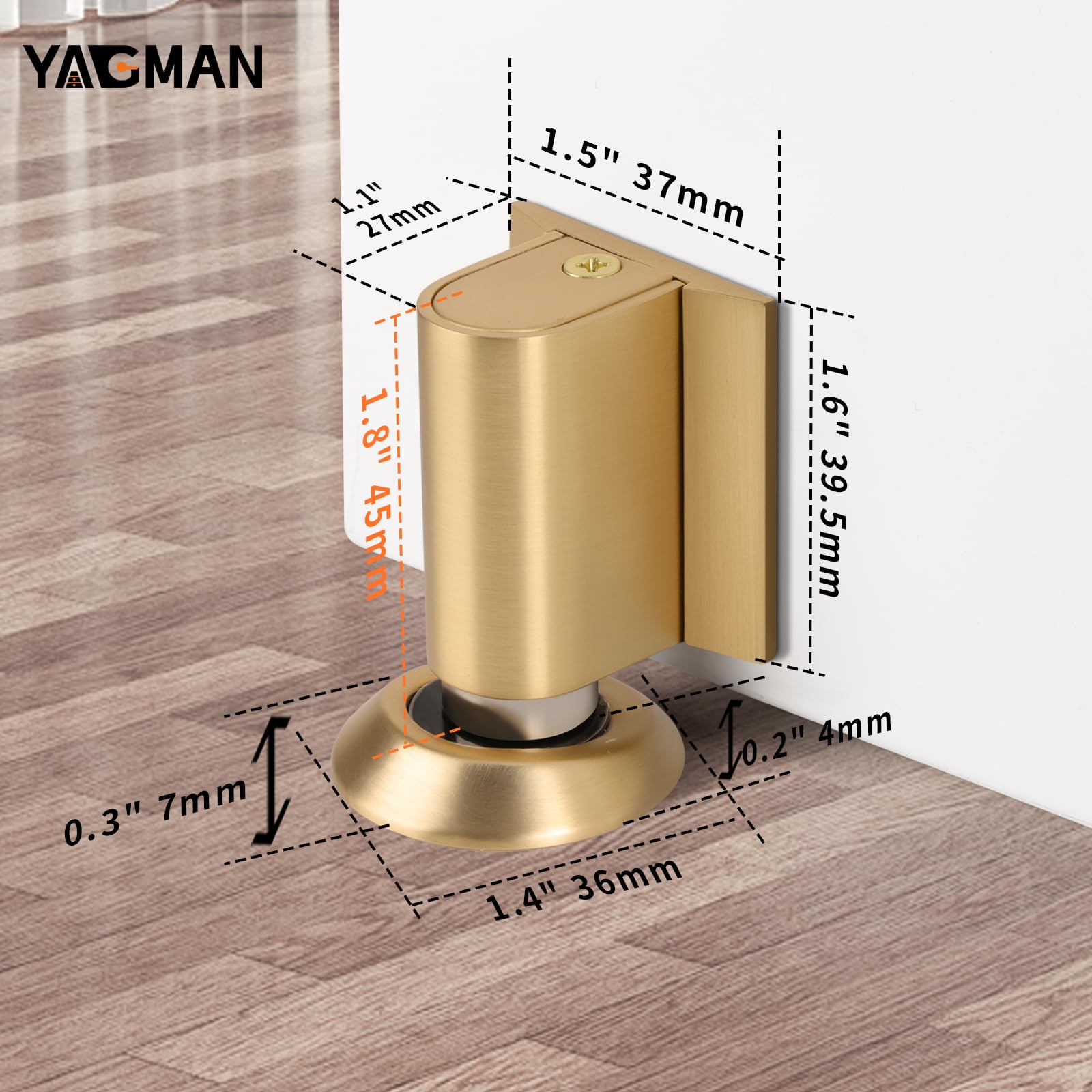 Magnetic Door Stopper Floor Mount