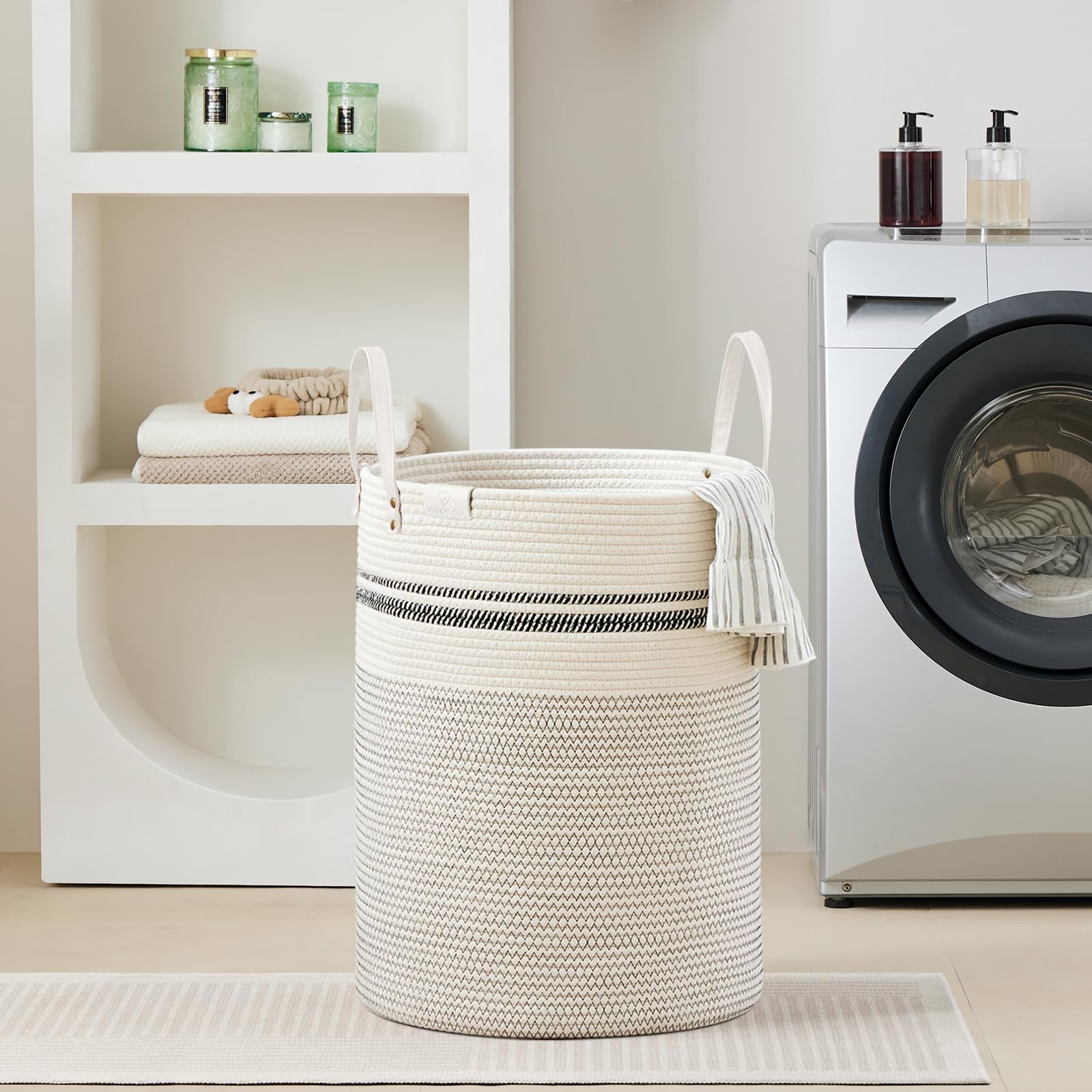 100L Tall Woven Rope Laundry Hamper (3381.4023 Fl Oz) - ModHome Supplies