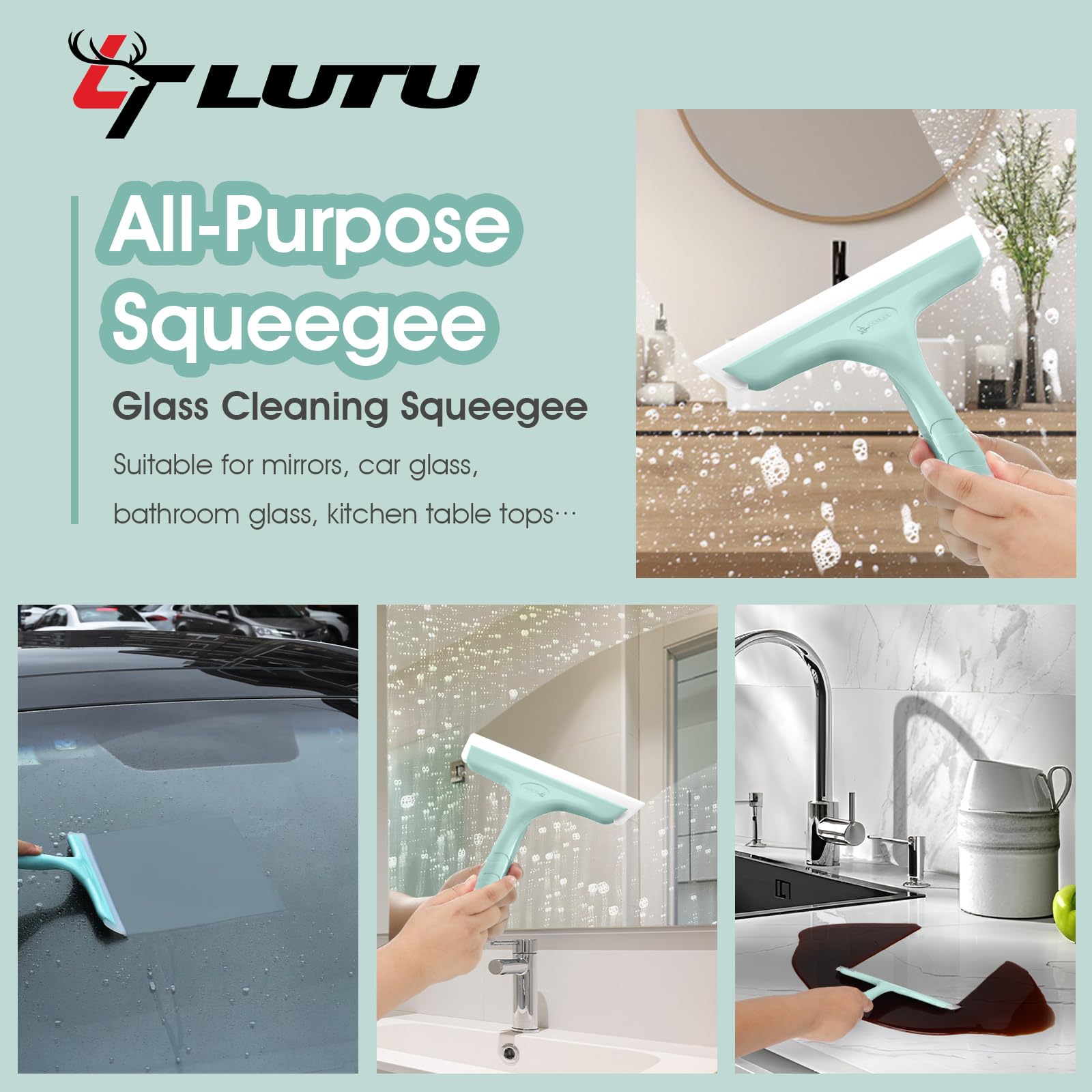 Shower Squeegee for Glass Doors