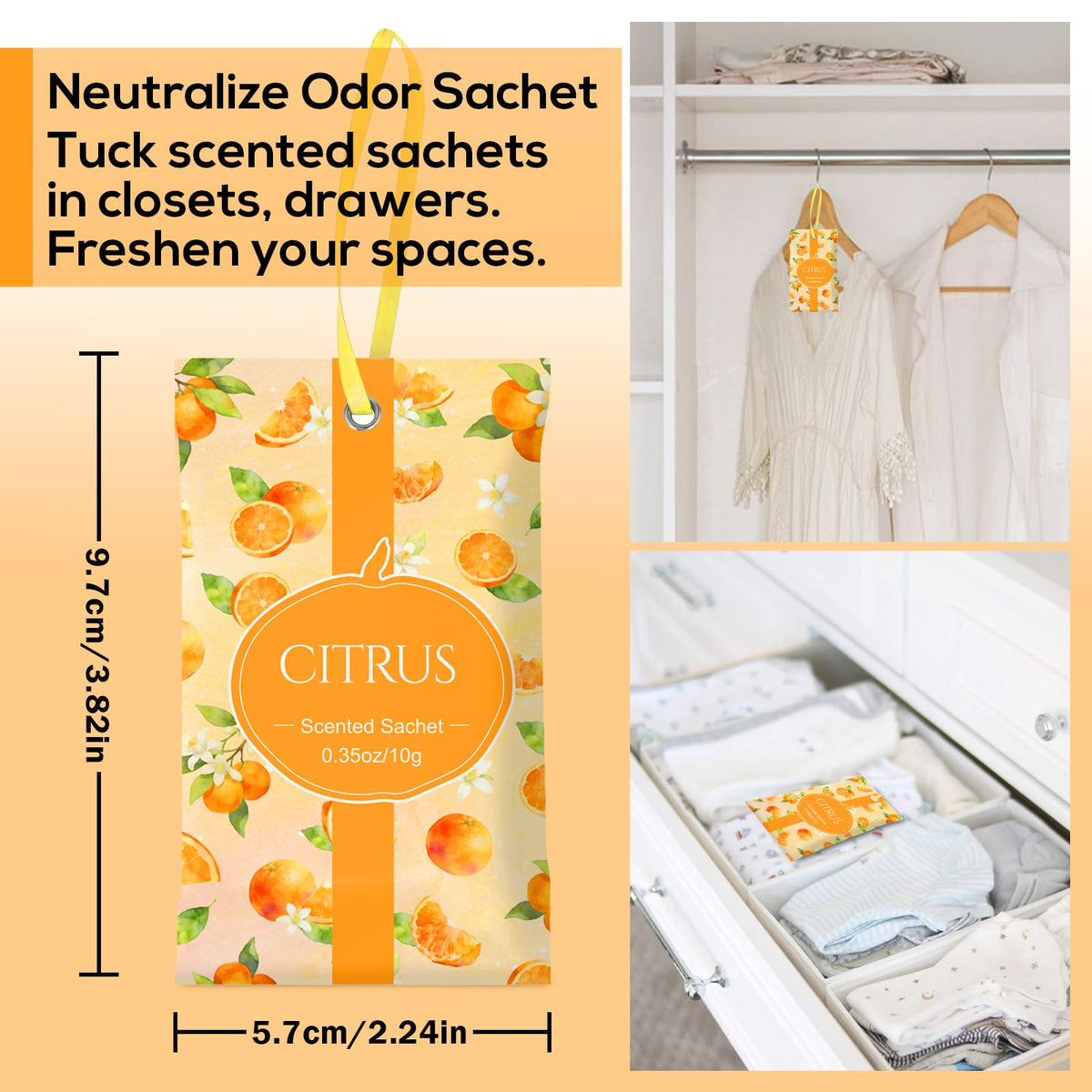 Scented Sachets for Drawers and Closets (14 Count)