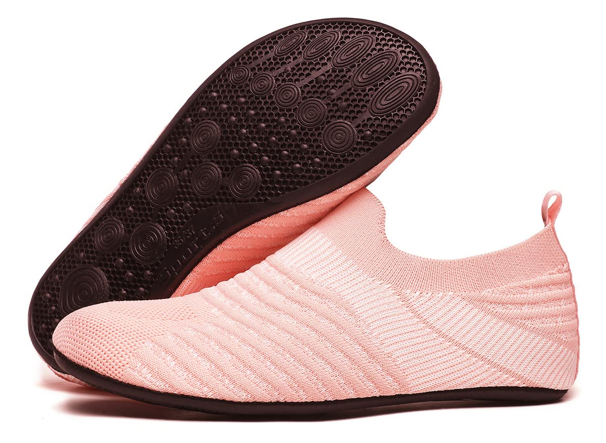 Adult Indoor House Slippers Socks Travel Lightweight Comfort Non Slip Grip House Floor Home Shoes for Women Men