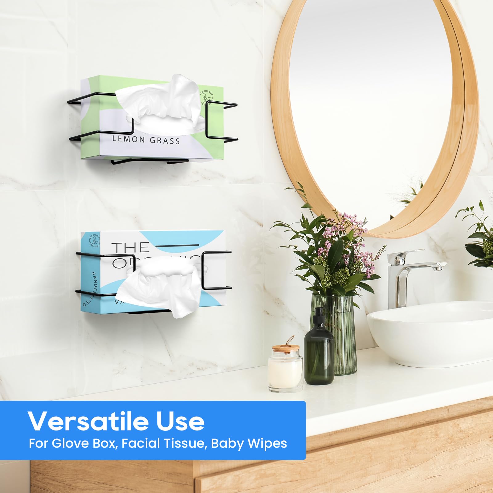 Glove Box Holder Wall Mount Dispenser