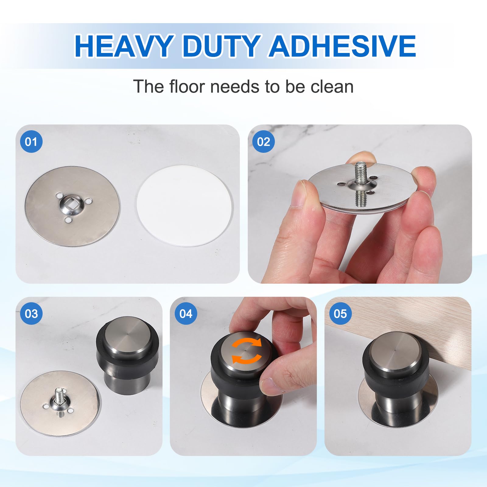 3Set Round Door Stoppers