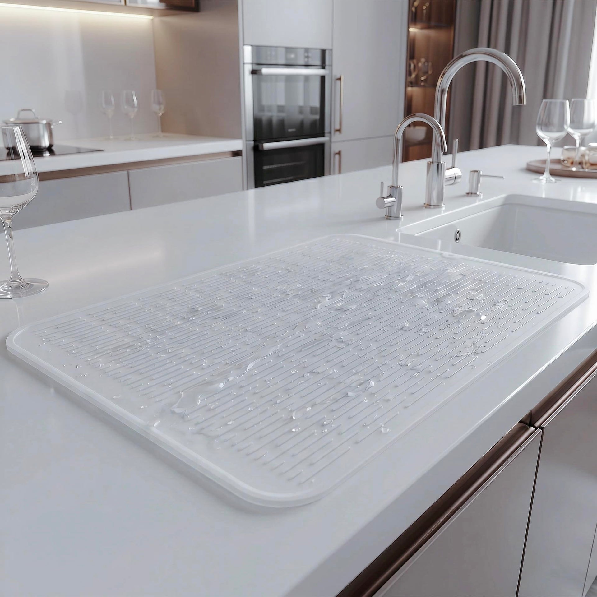Silicone Dish Drying Mat for Multiple Usage