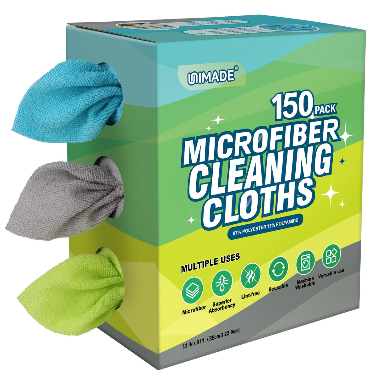 Microfiber Cleaning Cloth (150 Count)