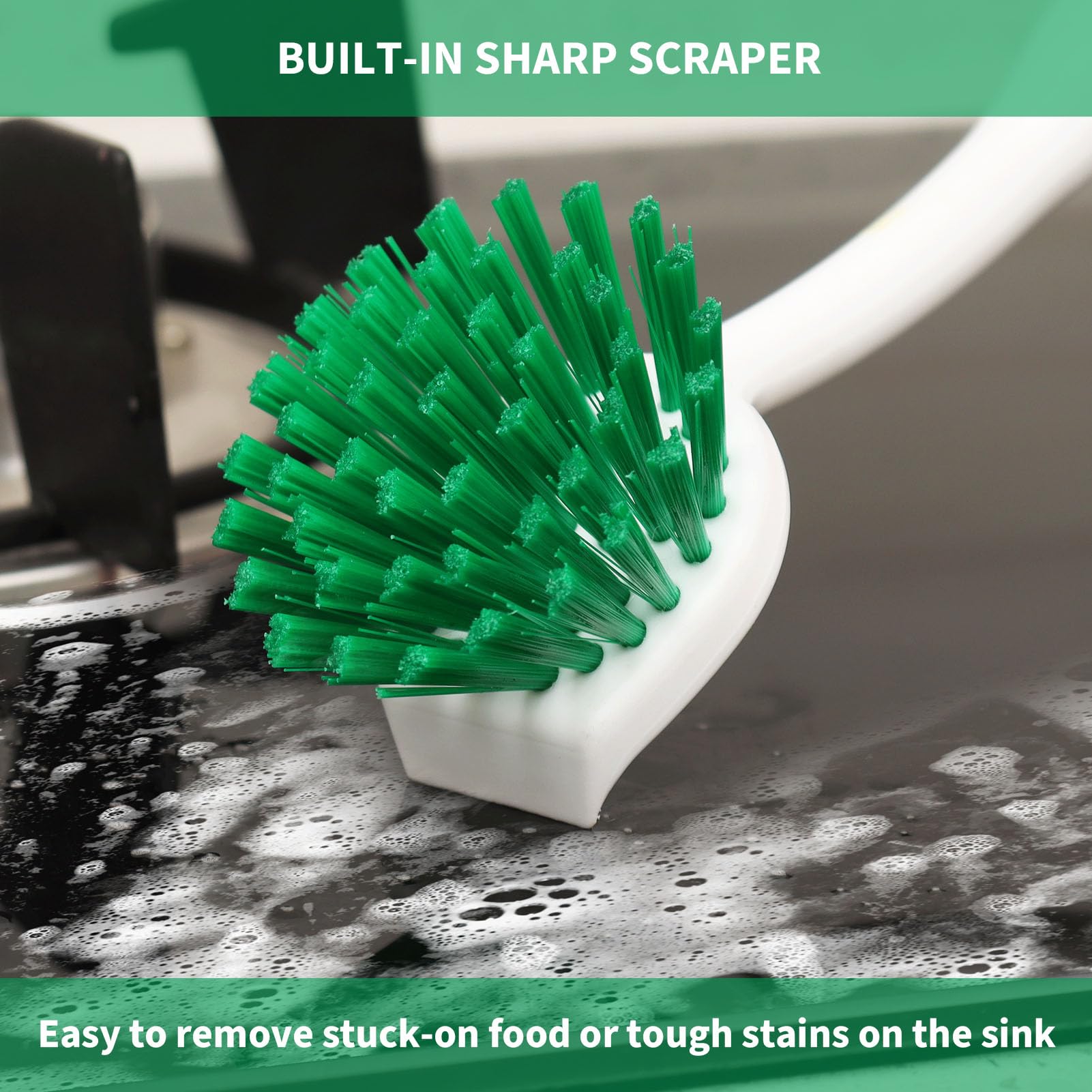 Dish Brush with Handle (2 Count)