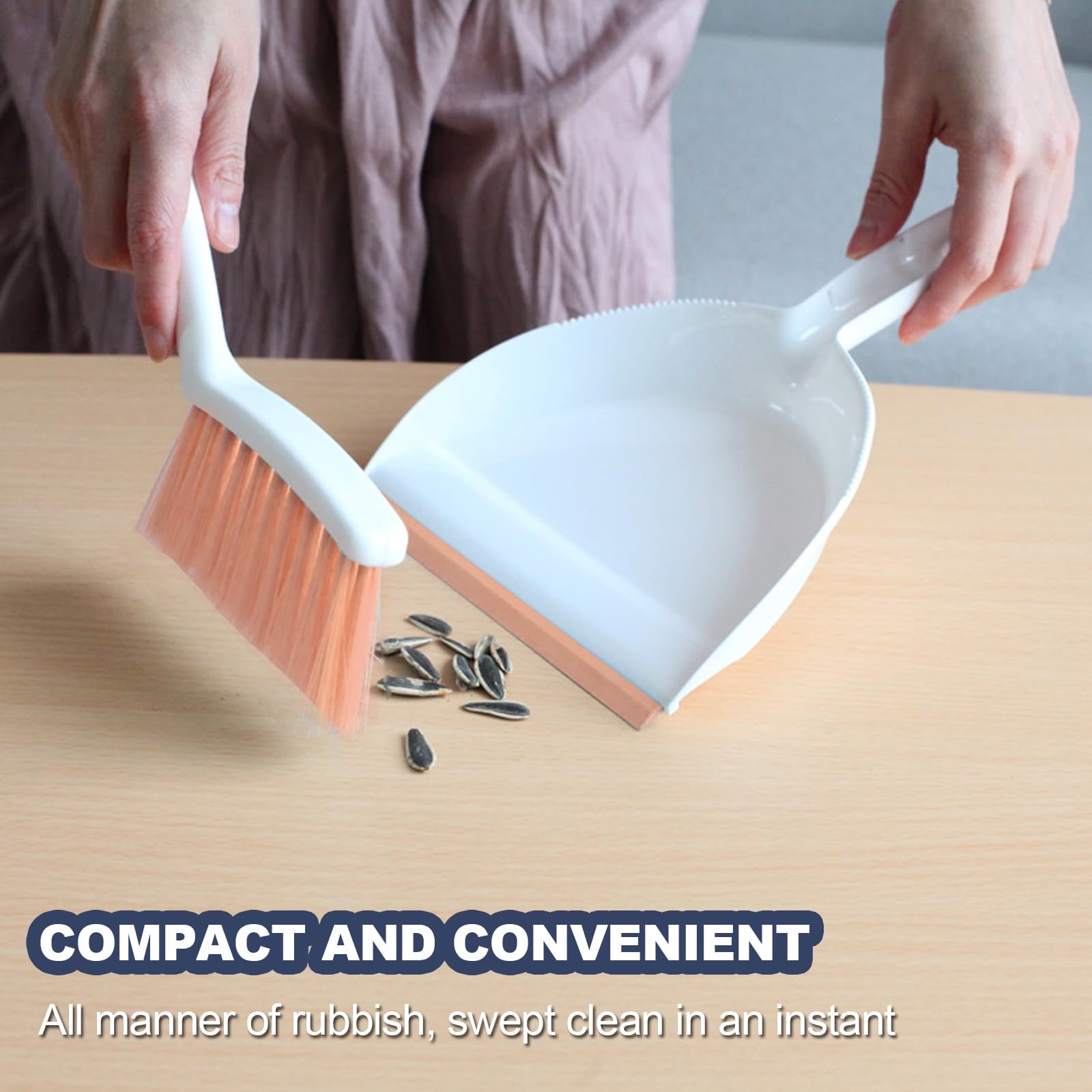 Mini Broom and Dustpan Set Small Dust pan & Brush Set Portable Cleaning Tools for Home Office RV Camping Learning