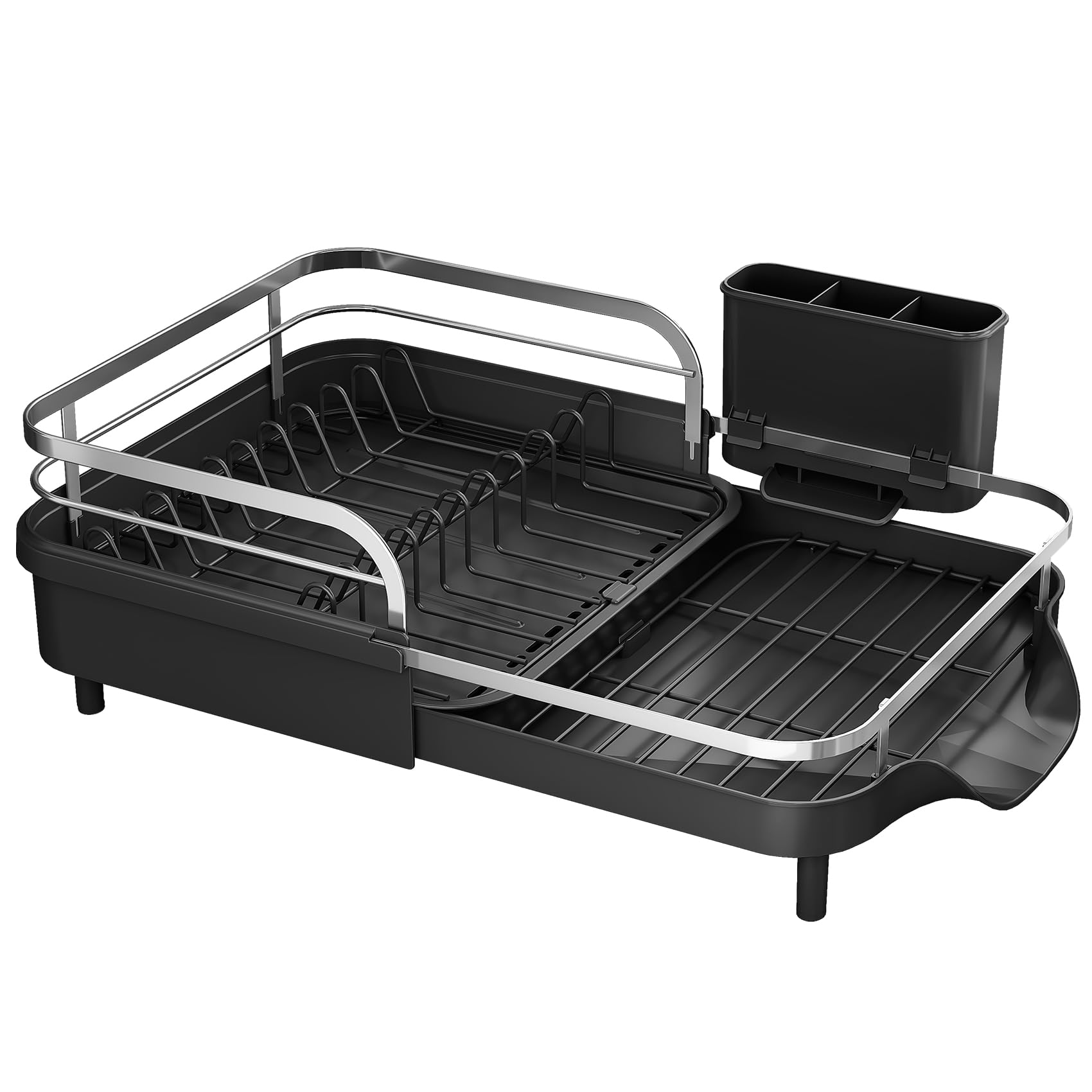 Expandable Dish Drying Rack for Small Kitchen Counter