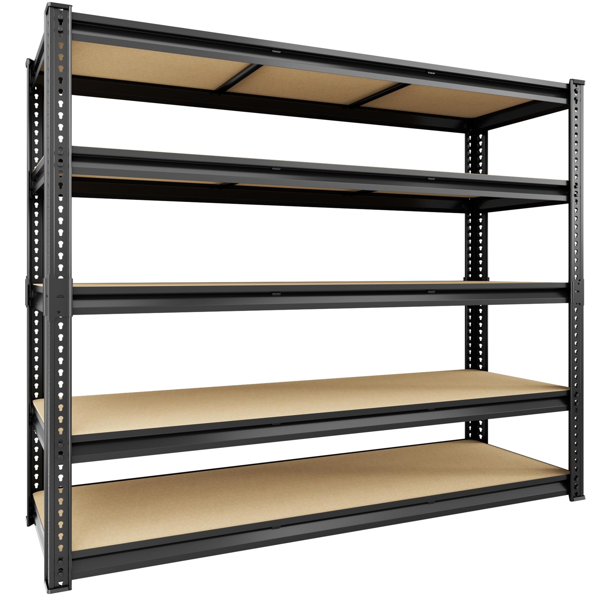 48" W Garage Shelving Storage Shelves 5 Tier Heavy Duty Shelving