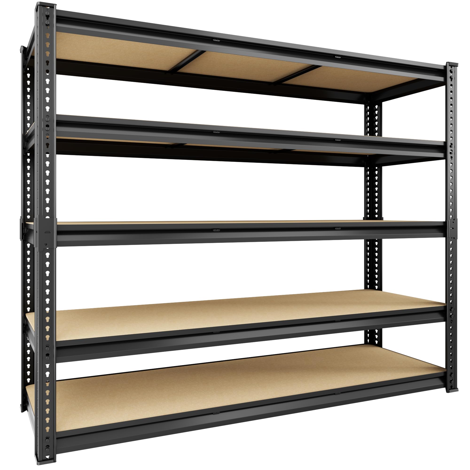 48" W Garage Shelving Storage Shelves 5 Tier Heavy Duty Shelving