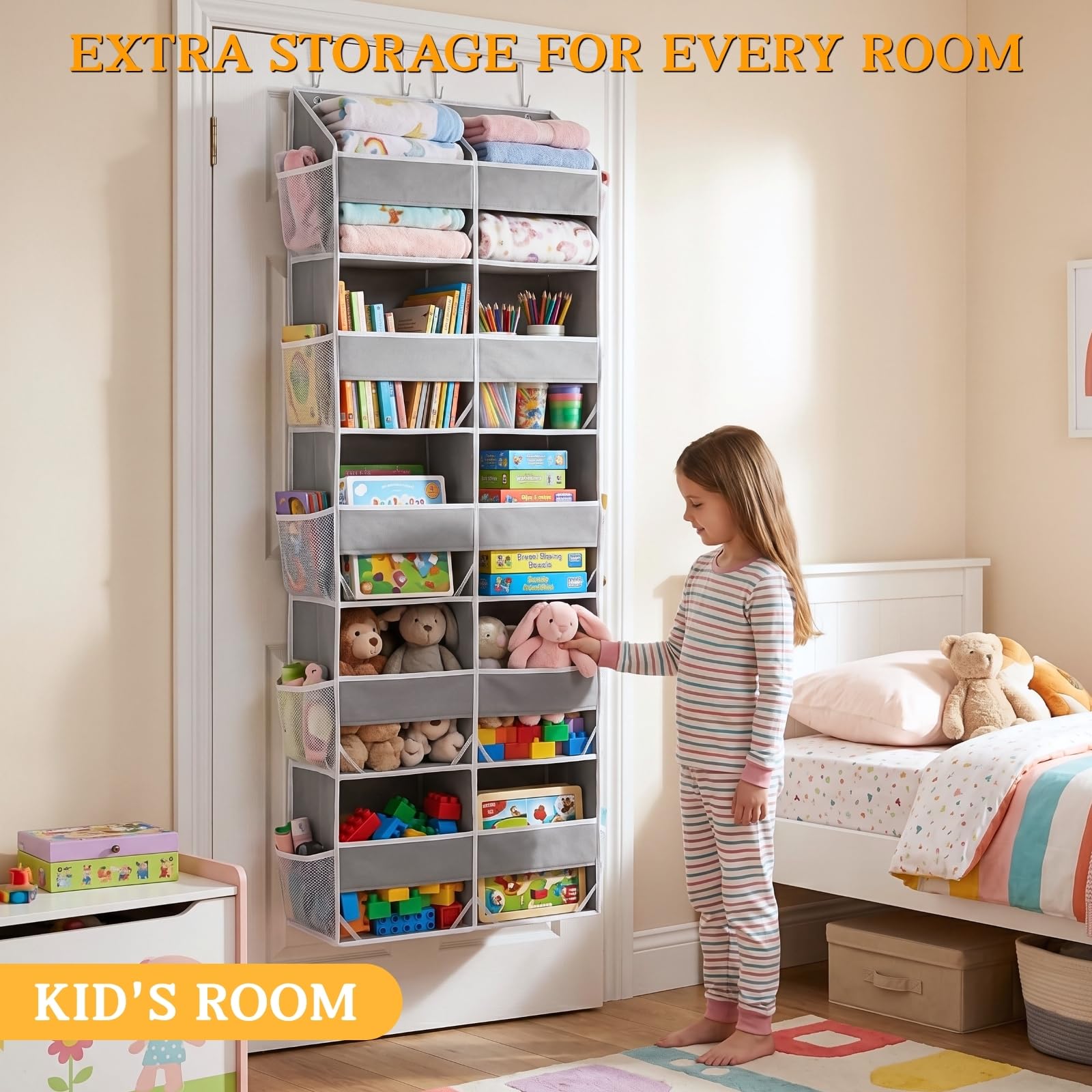 2 Pack Over the Door Organizer 5 Tiers