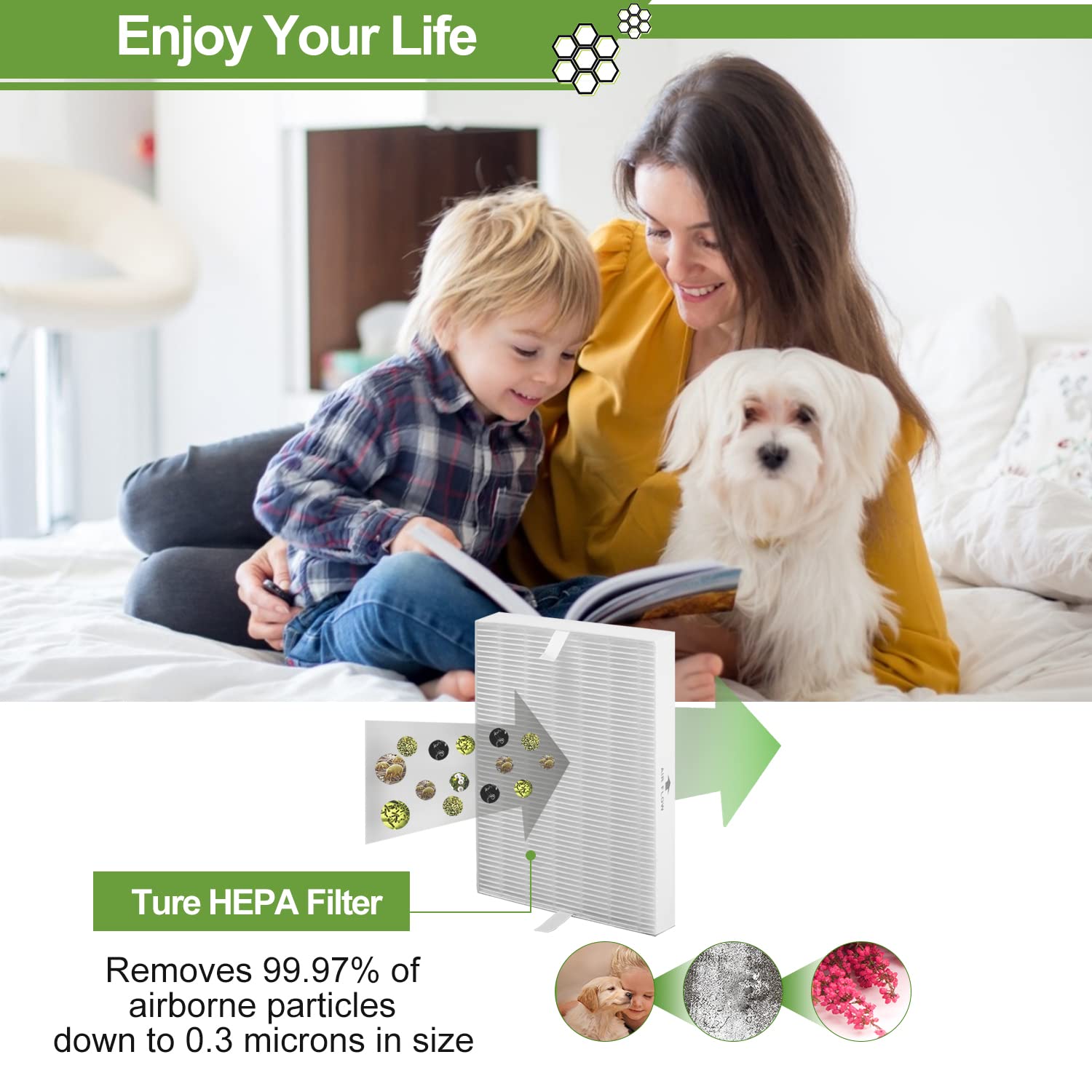 HPA300 HEPA Filter Replacement for Honeywell Air Purifier HPA300 Series