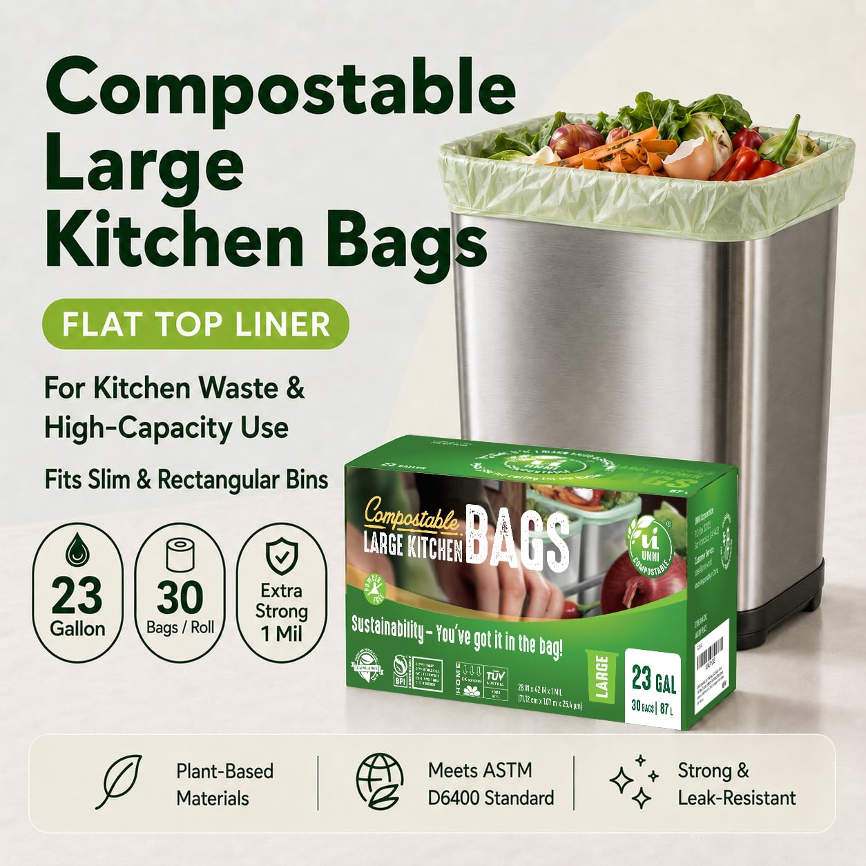 20 23 Gallon Compostable Bags (30 Count)