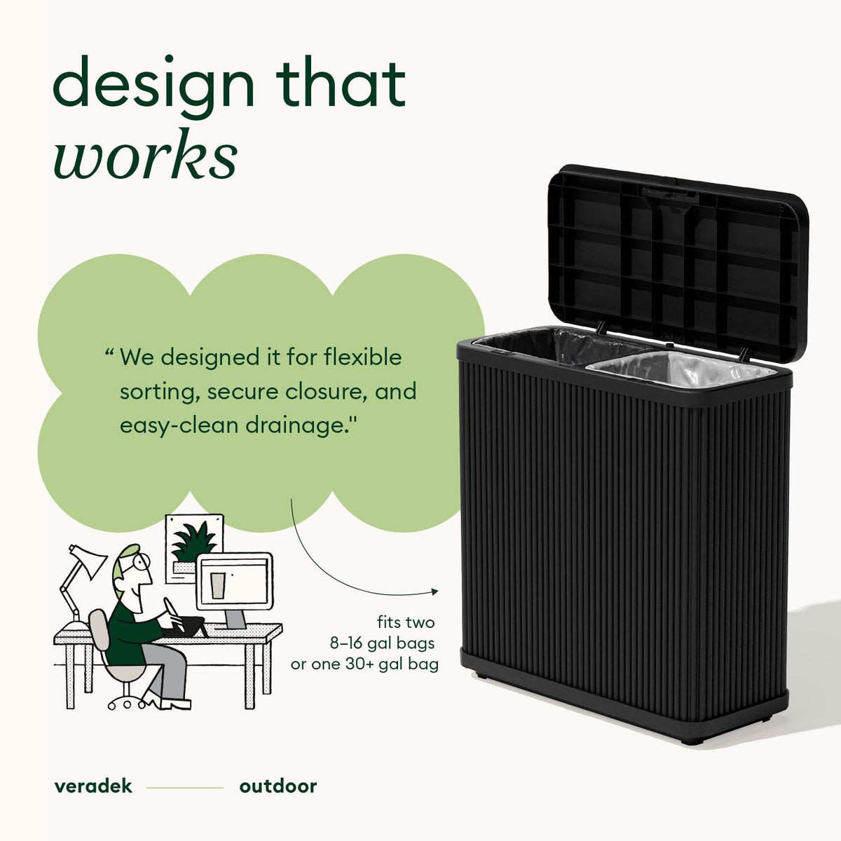 Tambour Waste Bin