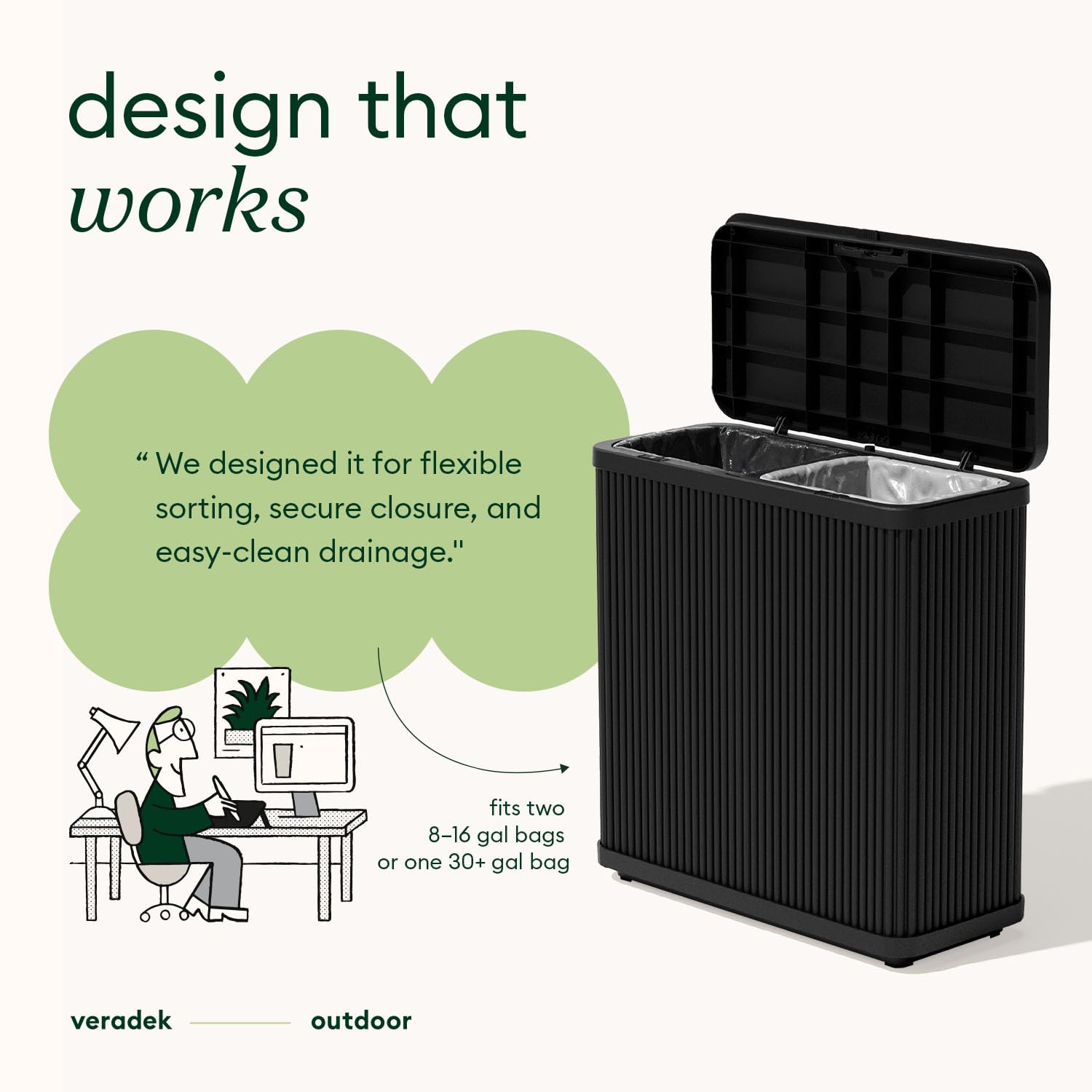 Tambour Waste Bin